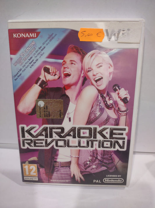 Gioco Nintendo Wii karaoke Revolution ita