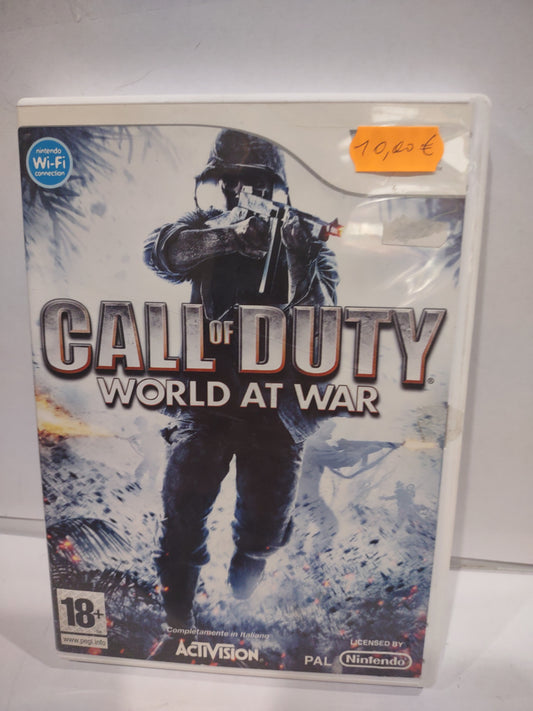 Gioco Nintendo Wii call of duty world at war