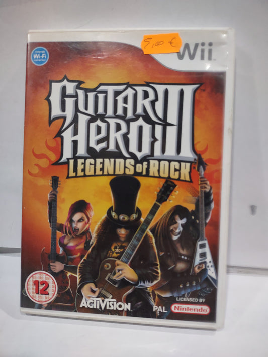 Gioco Nintendo Wii Guitar Hero 3