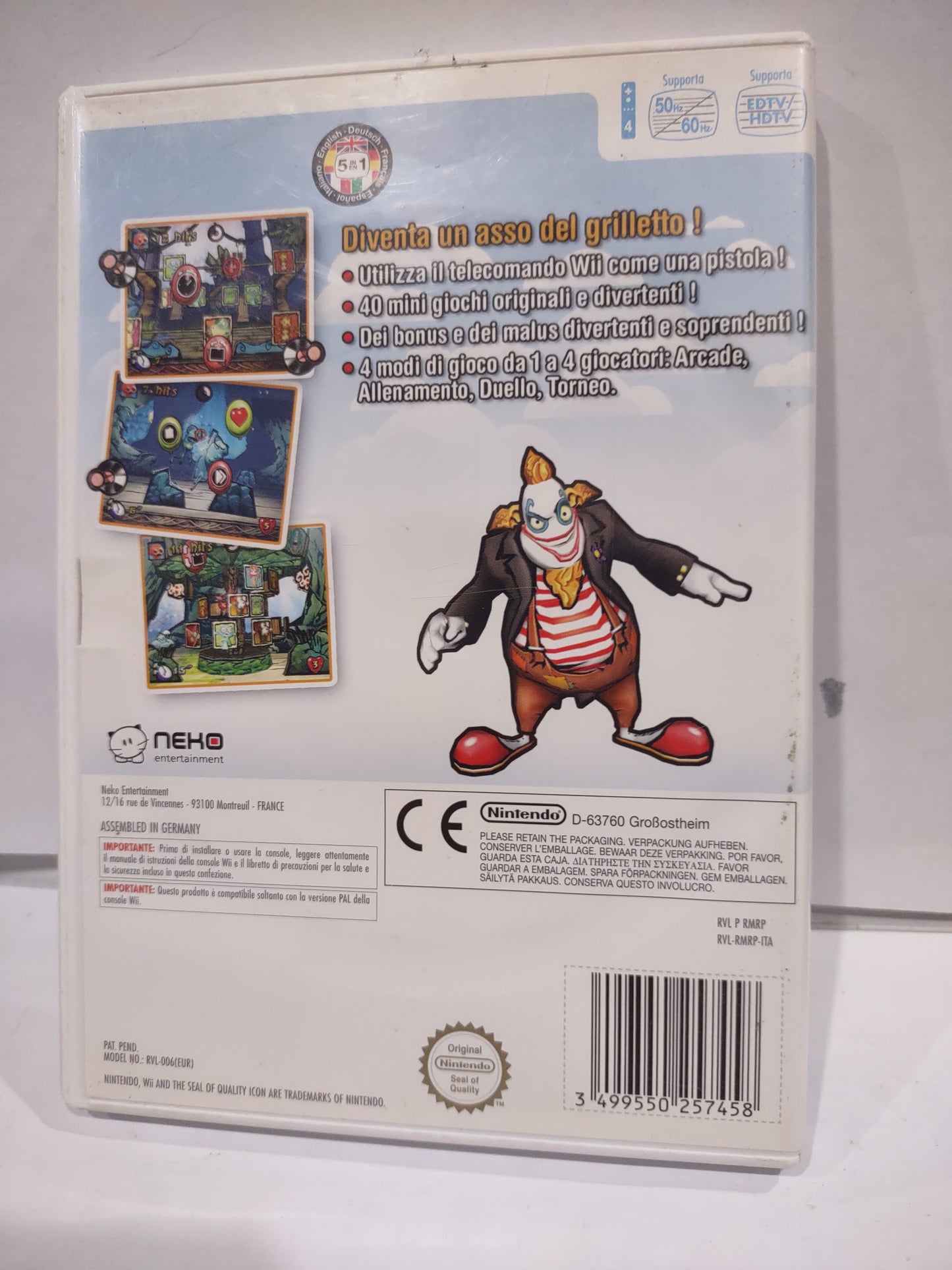 Gioco Nintendo Wii coro magic circus