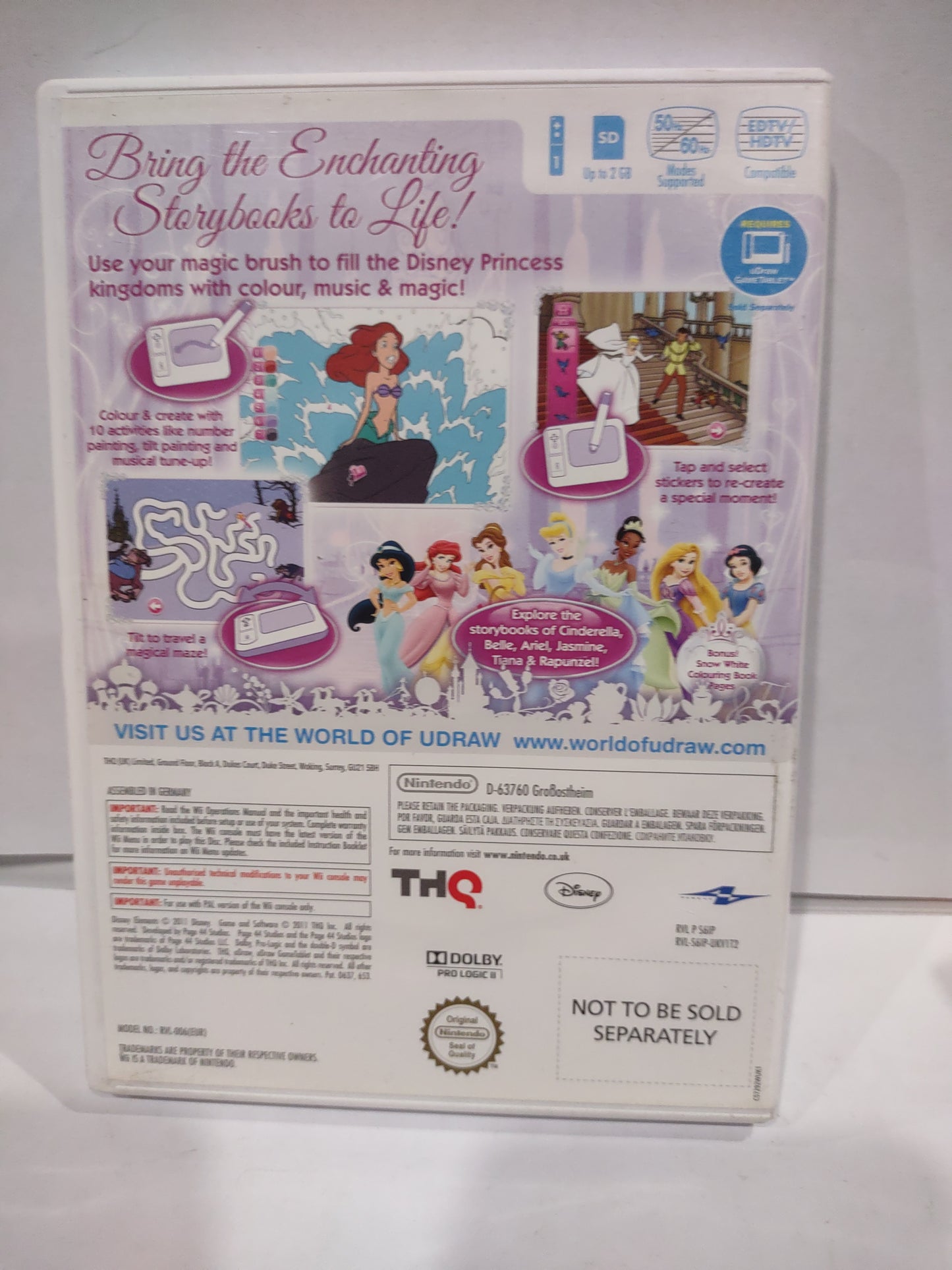 Gioco Nintendo Wii Disney princess encharting storybooks