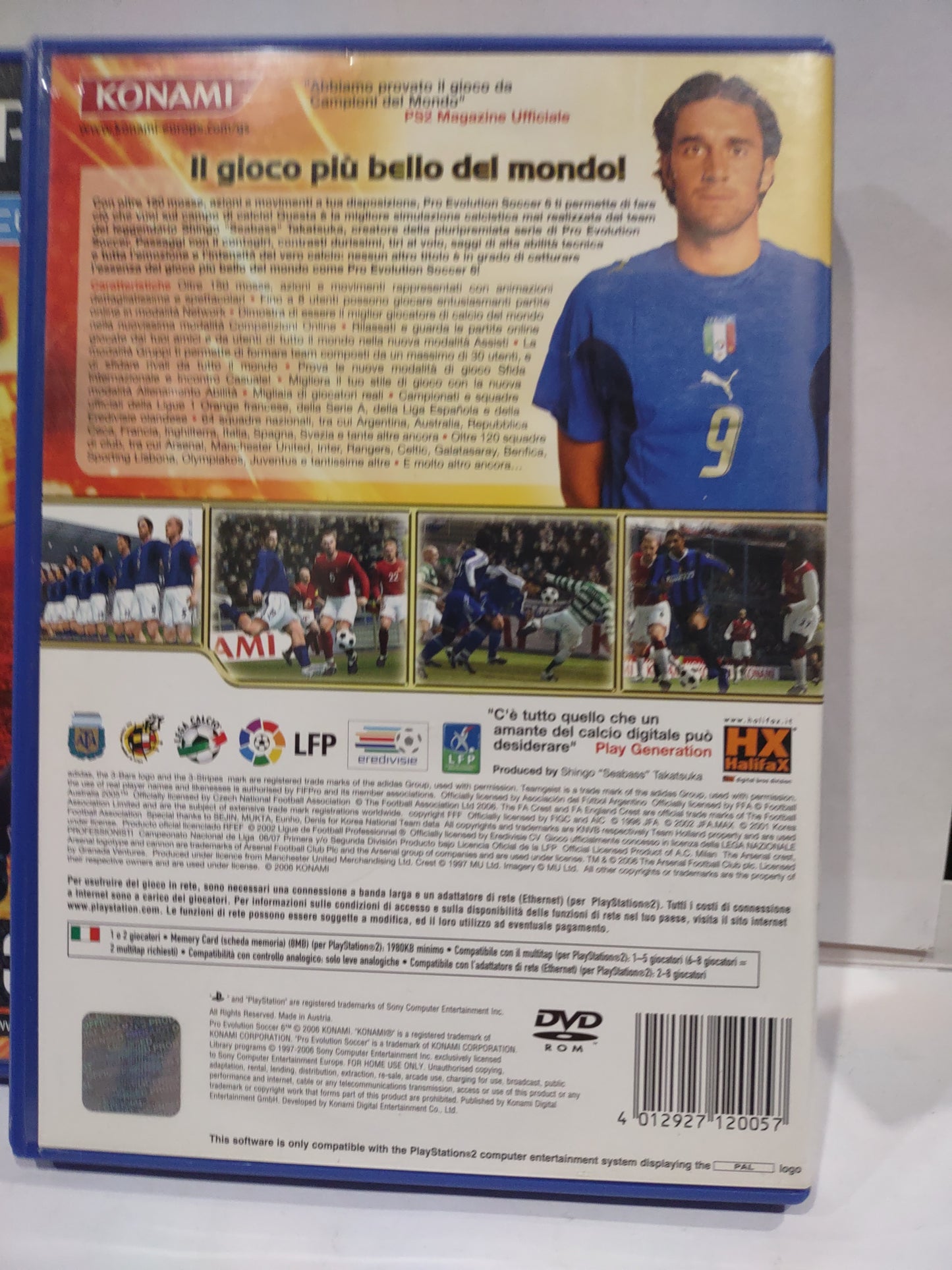 Gioco PlayStation PS2 Pro Evolution soccer 6