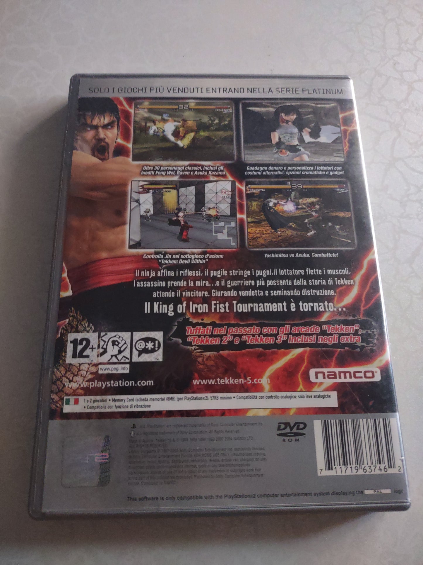 Gioco PlayStation PS2 Tekken 5 Platinum