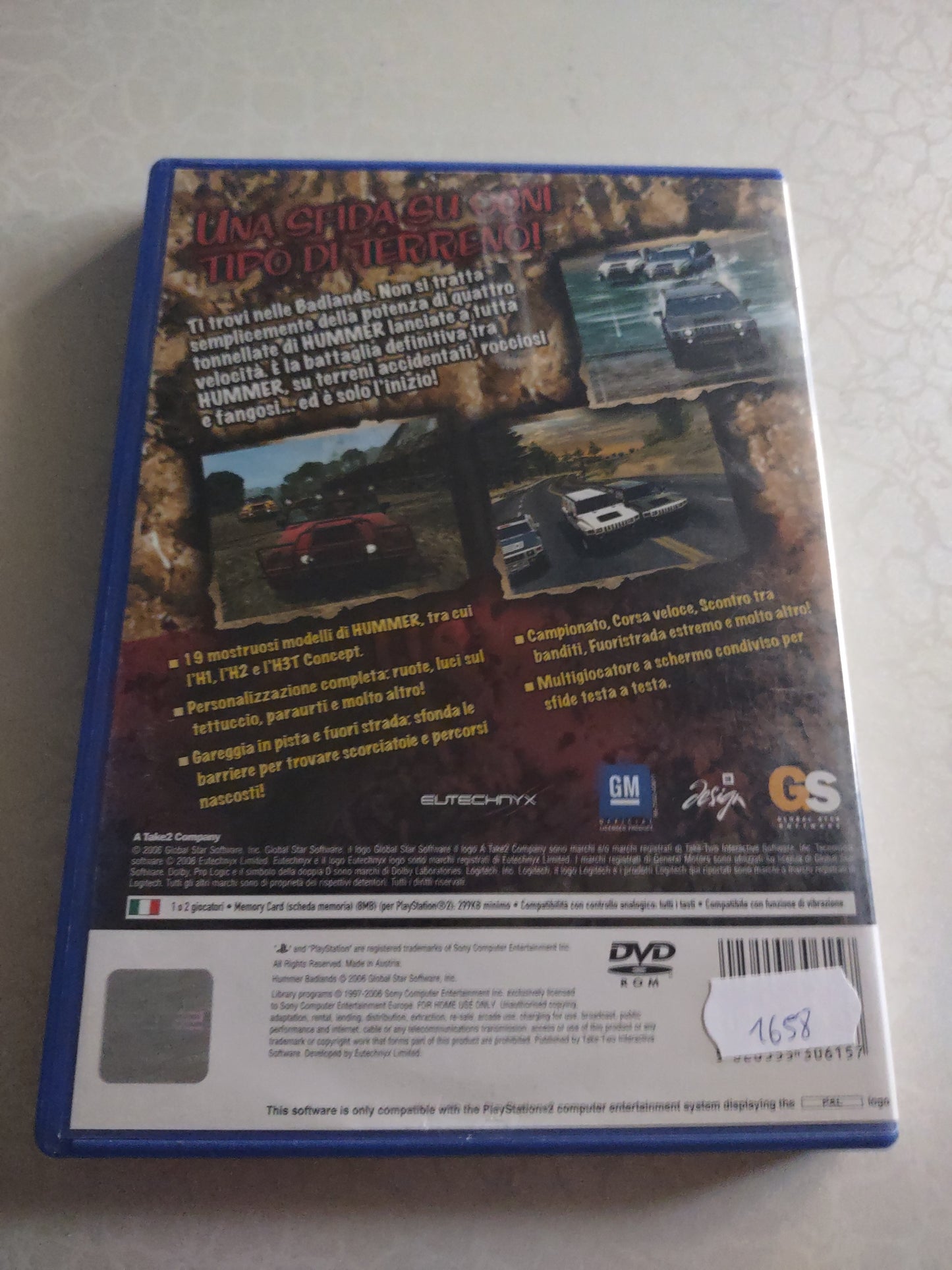 Gioco PlayStation PS2 Hummer badlands