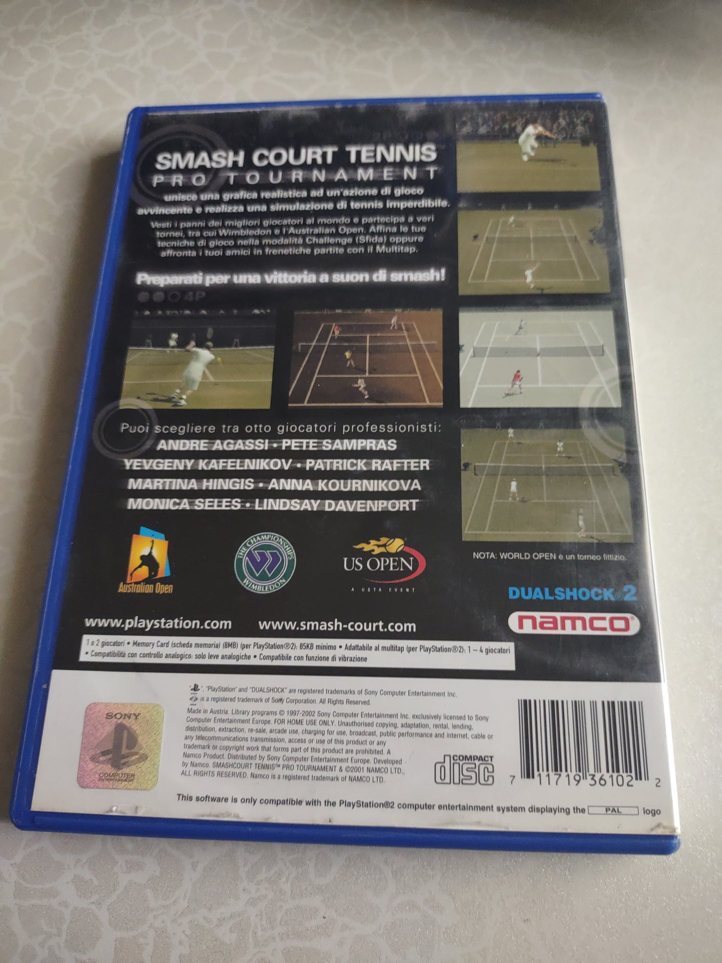 Gioco PlayStation PS2 Smash court tennis pro tournament