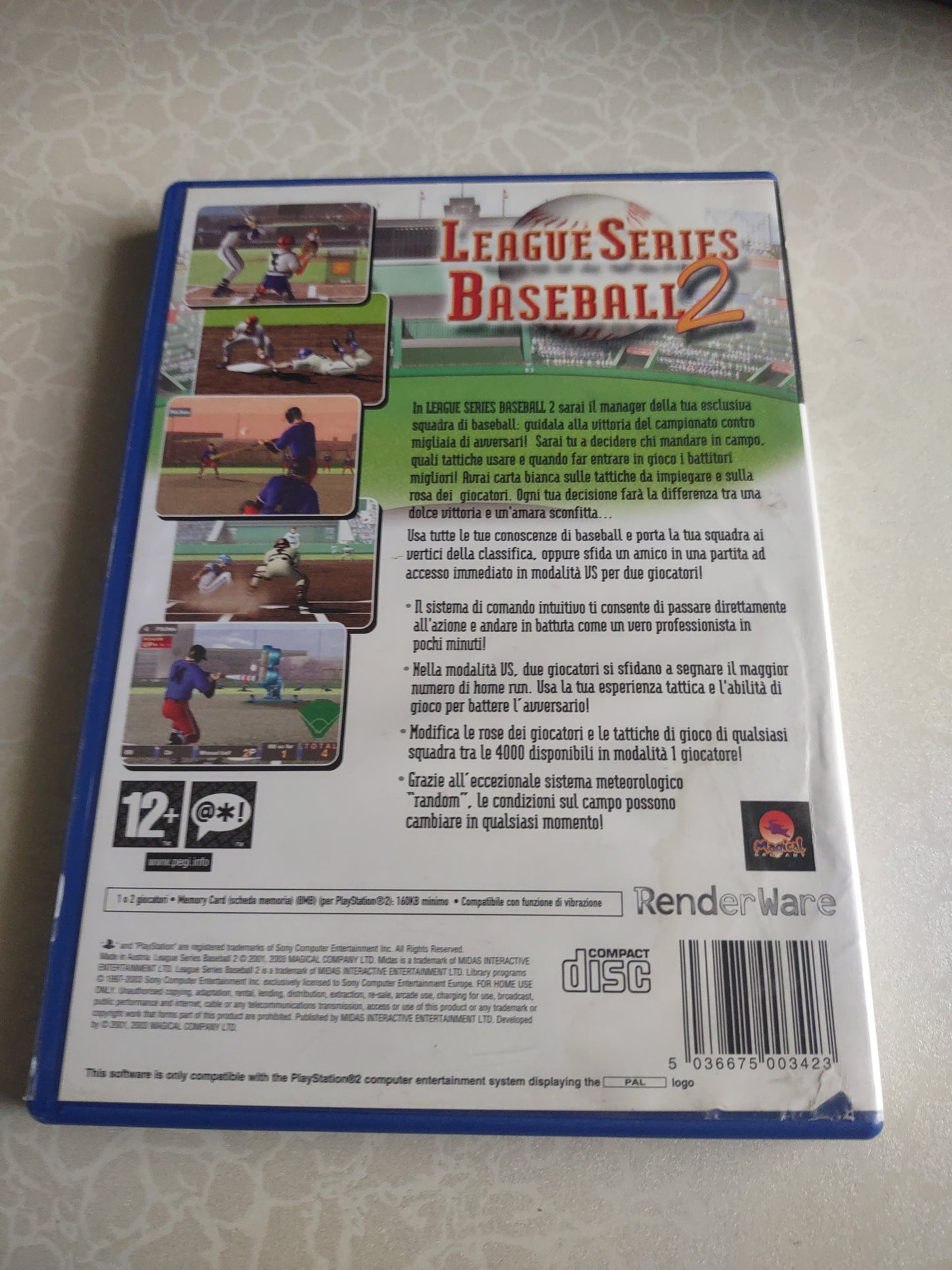 Gioco PlayStation PS2 League series baseball 2