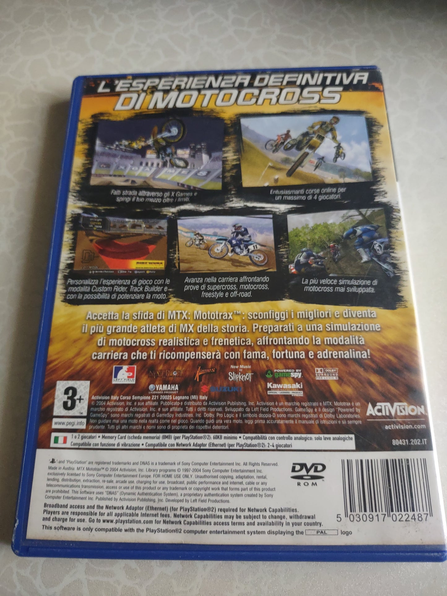 Gioco PlayStation PS2 mtx mototrax