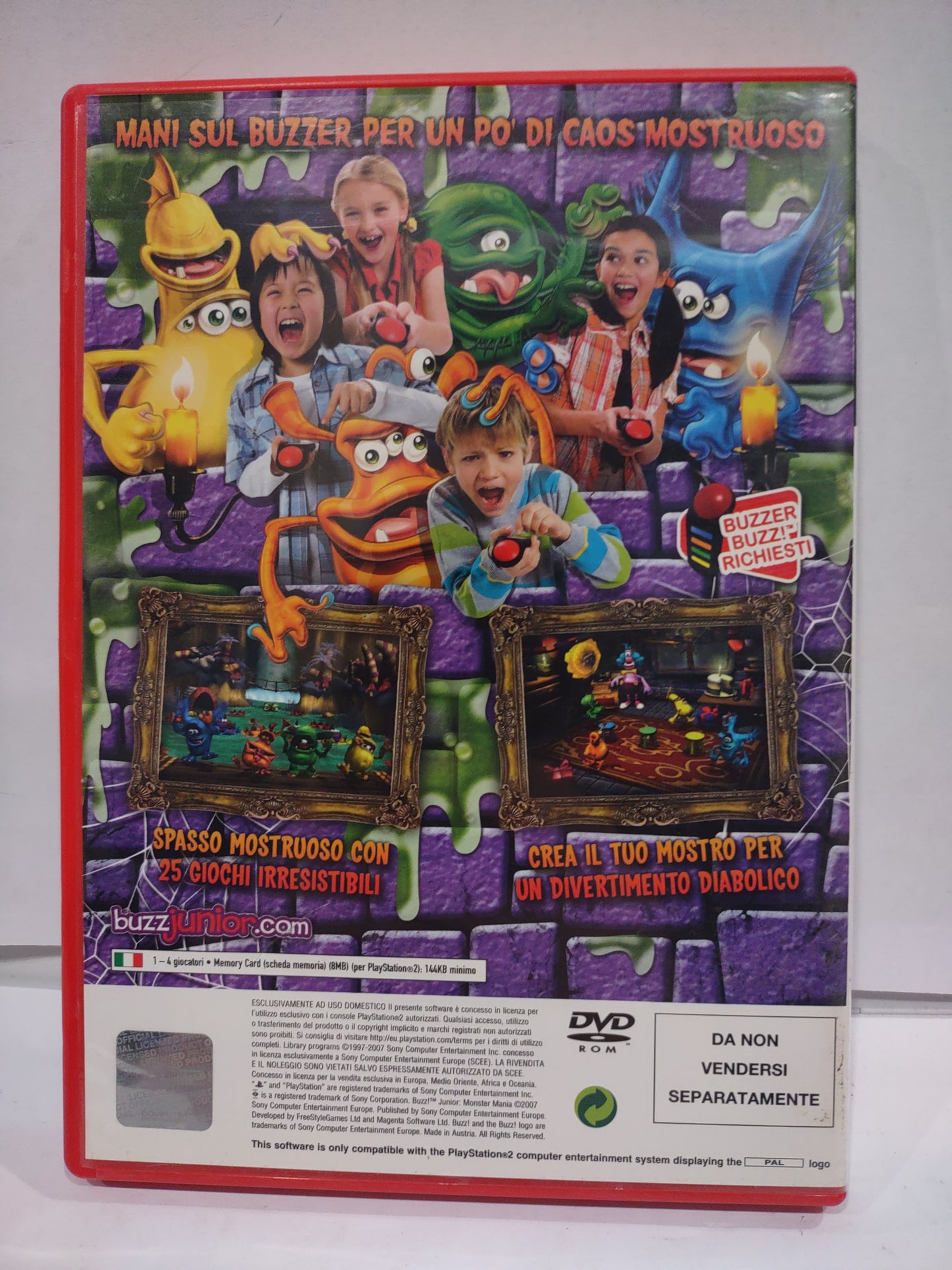 Gioco PlayStation PS2 buzz junior Monster mania