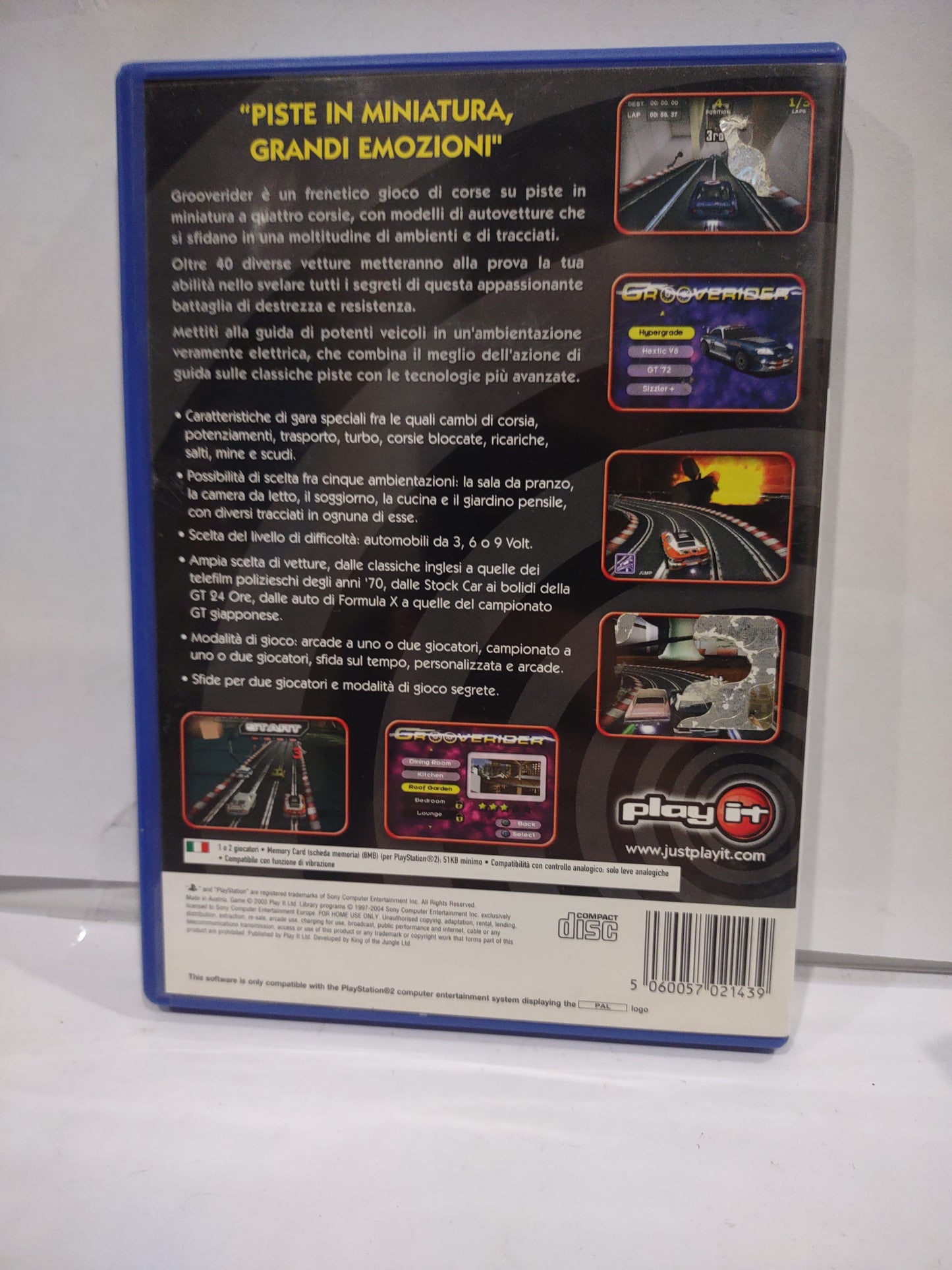 Gioco PlayStation PS2 groove rider slot car racing