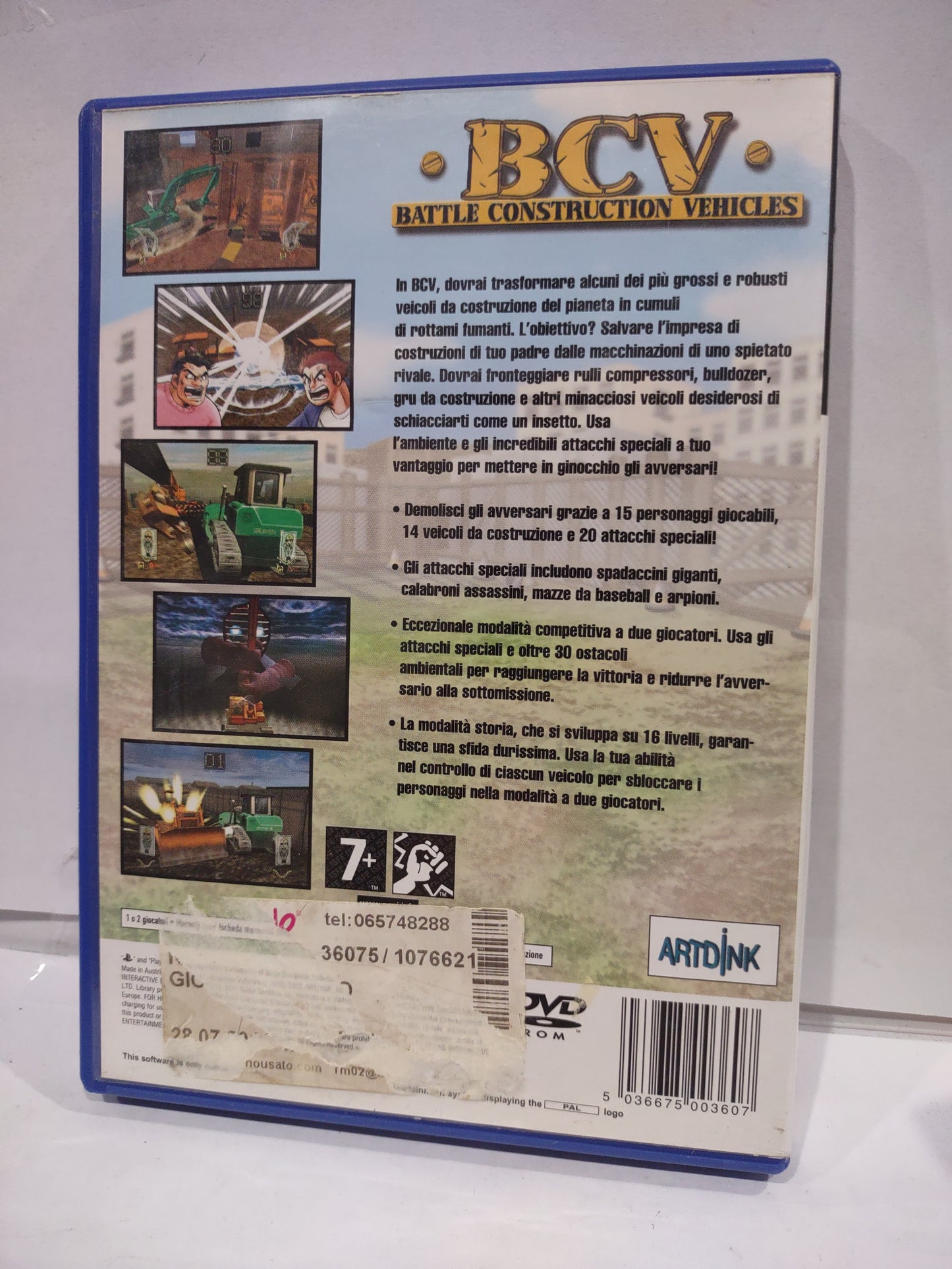 Gioco PlayStation PS2 bcv Battle construction vehicles