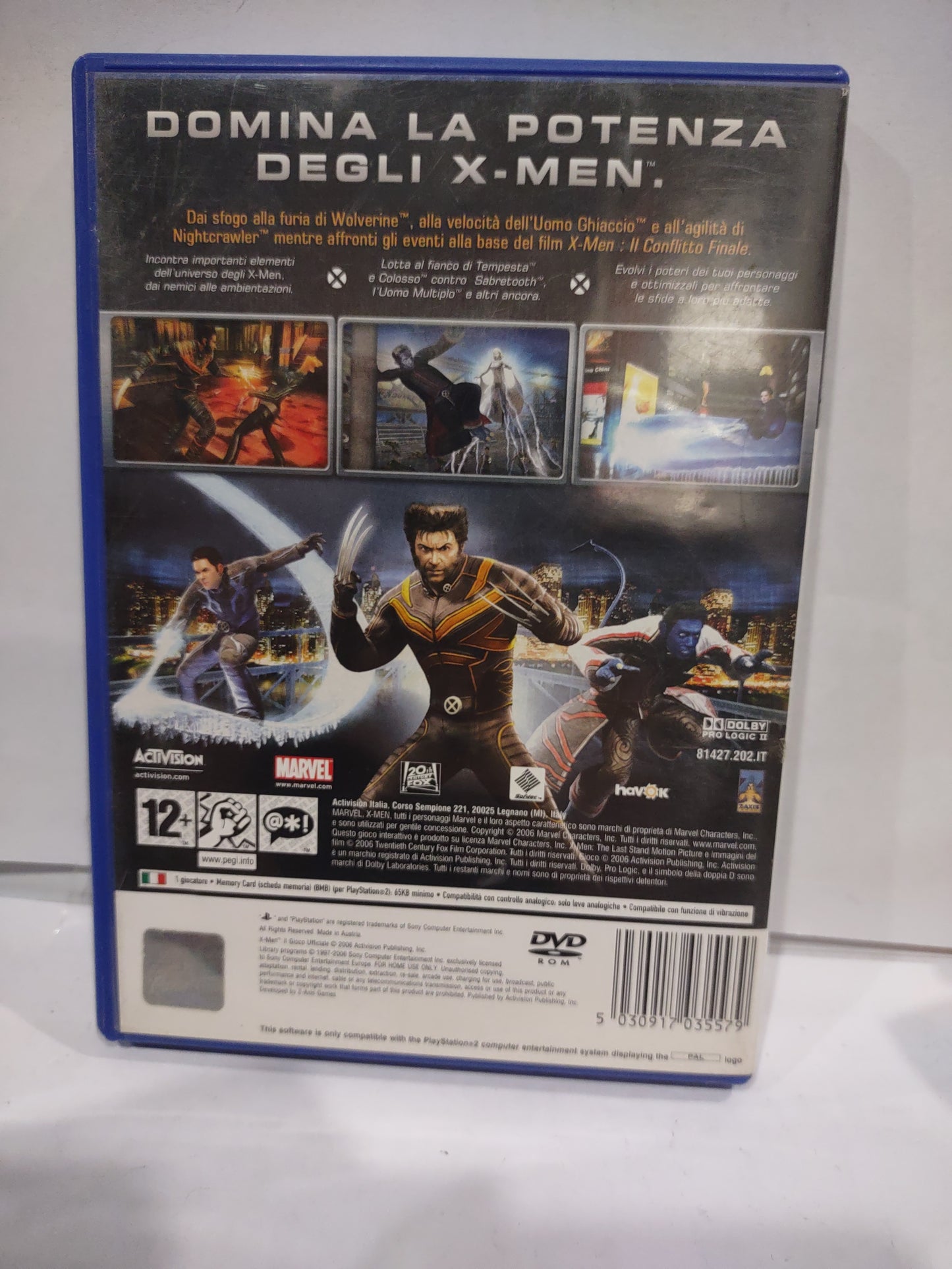 Gioco PlayStation PS2 X-Men il gioco ufficiale ita