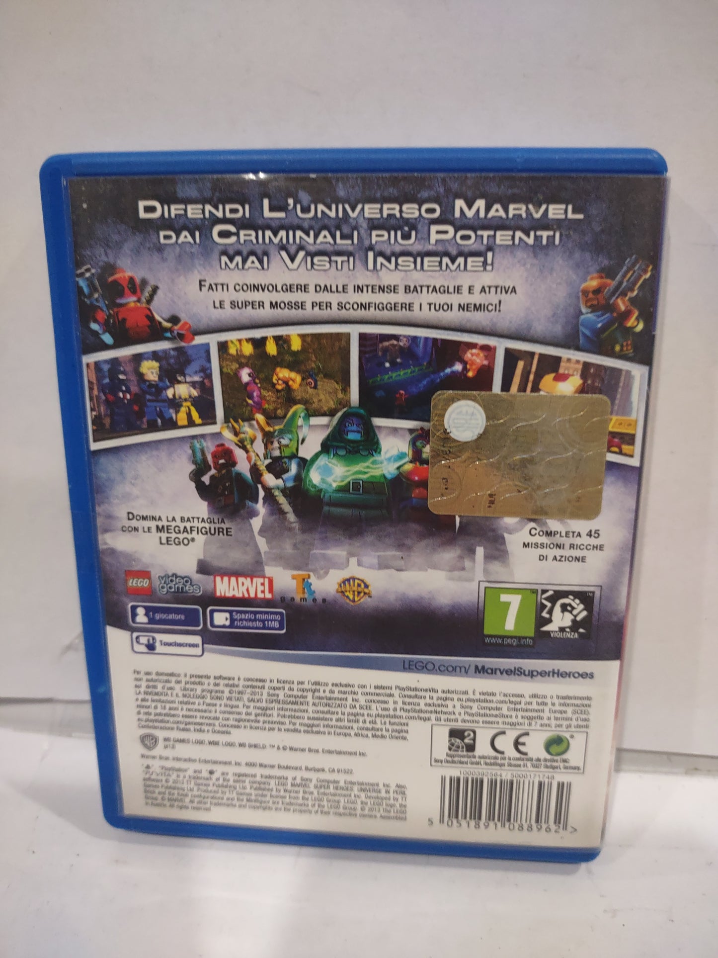 Gioco PlayStation PS Vita Lego Marvel super Heroes l'universo in pericolo
