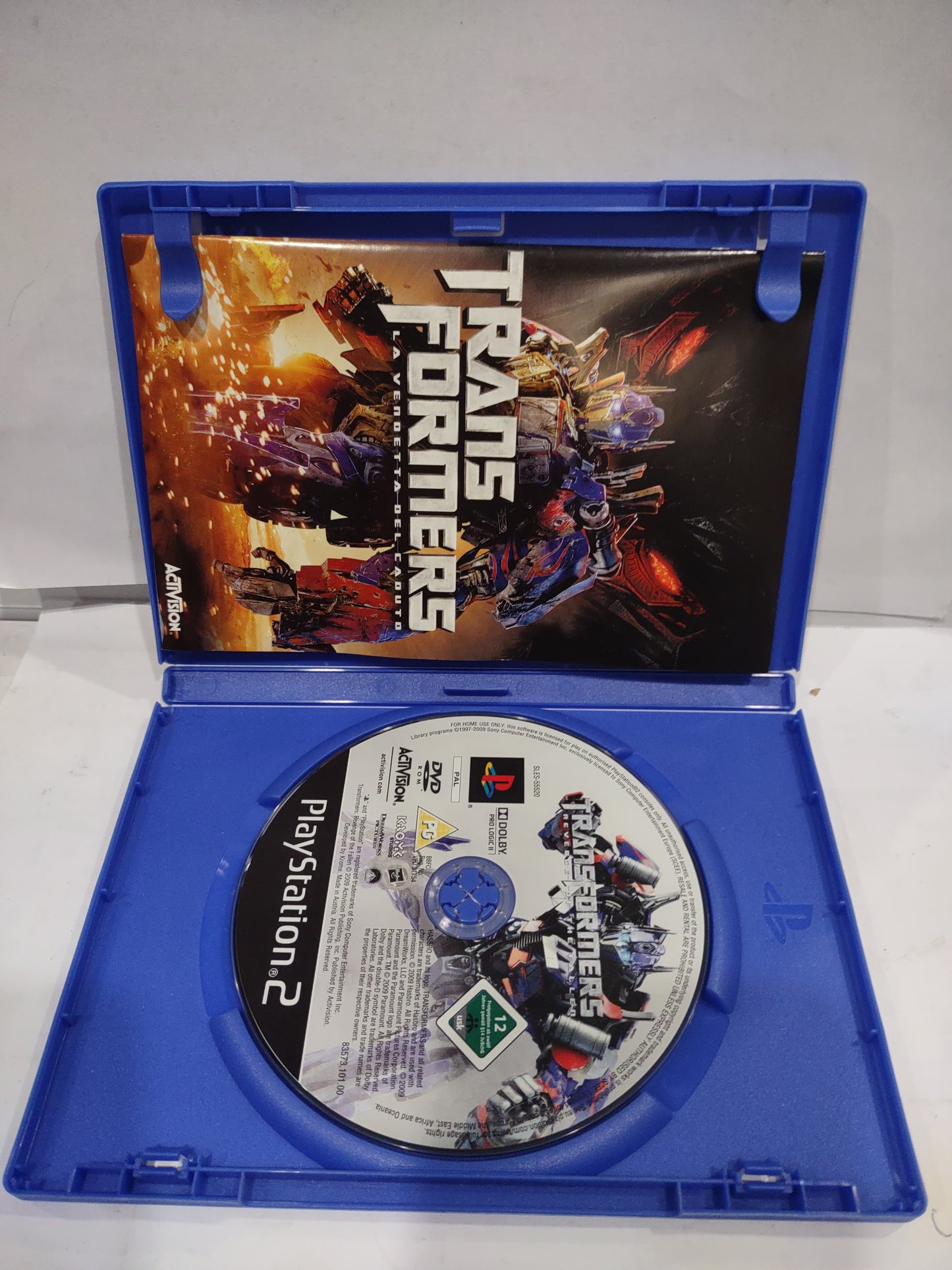 Gioco PlayStation PS2 Transformers la vendetta del caduto