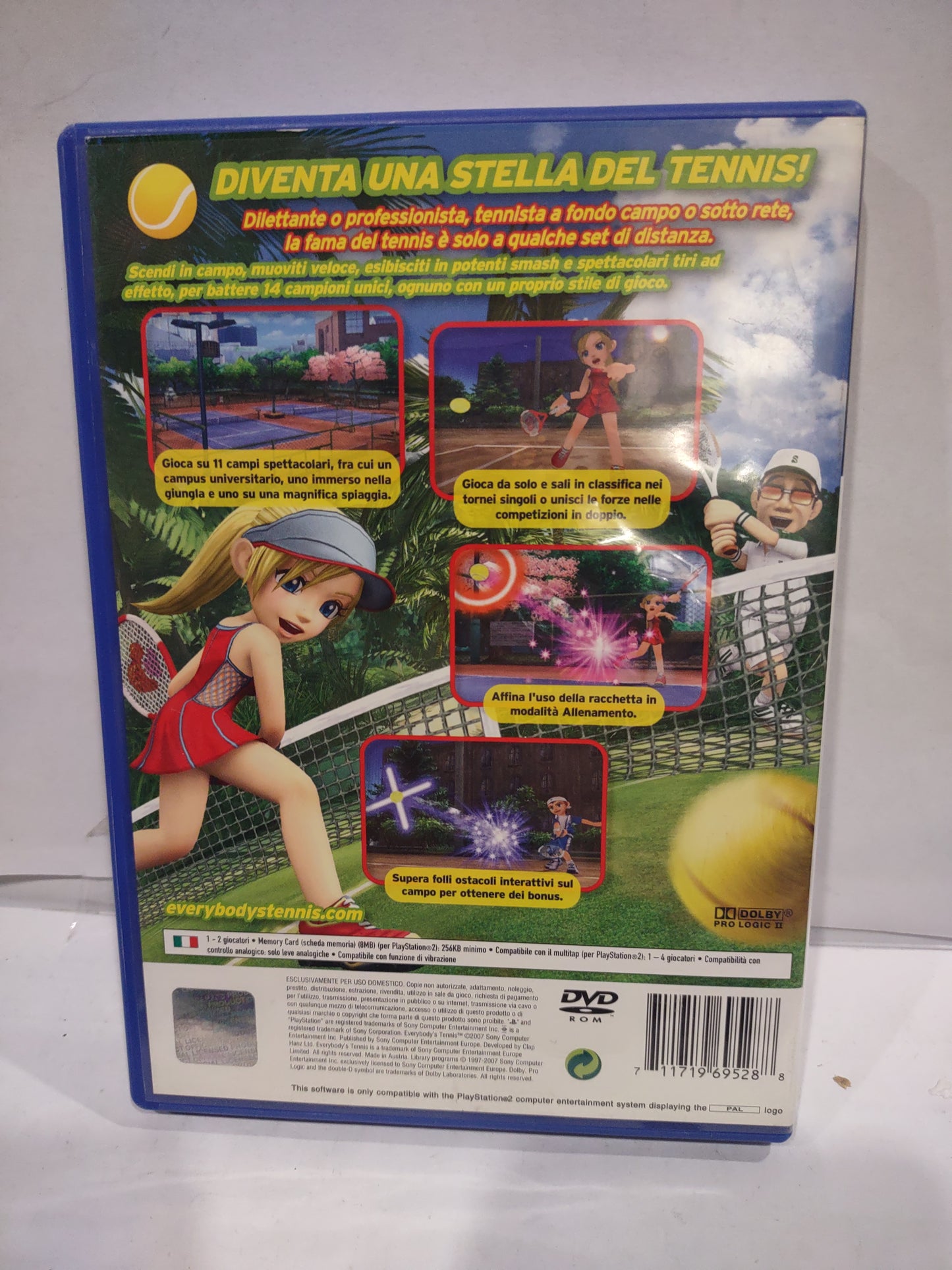 Gioco PlayStation PS2 everybody's tennis PAL