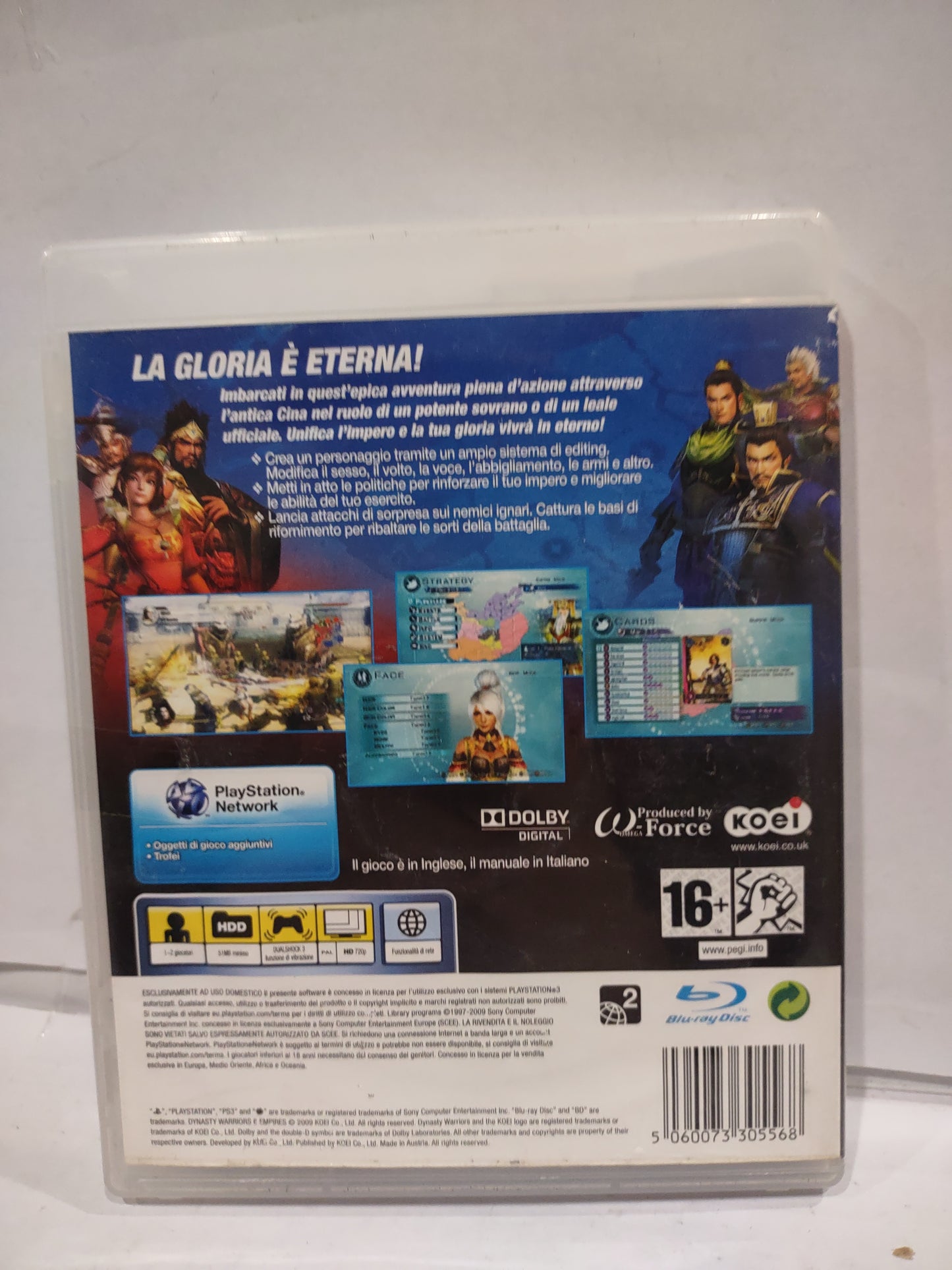 Gioco PlayStation ps3 dynasty Warriors 6 Empires