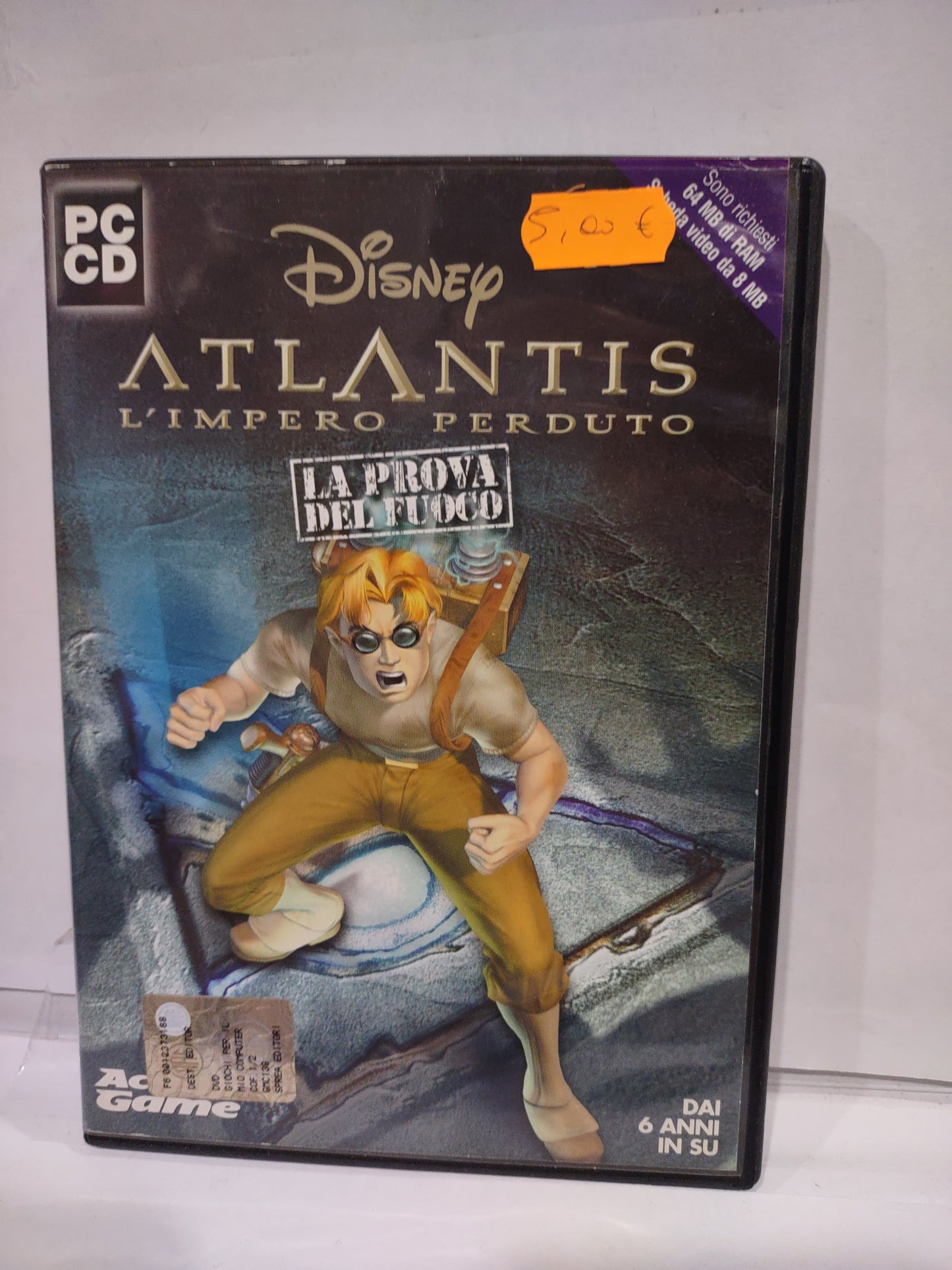 Gioco pc computer Disney Atlantis l'impero perduto la prova del fuoco