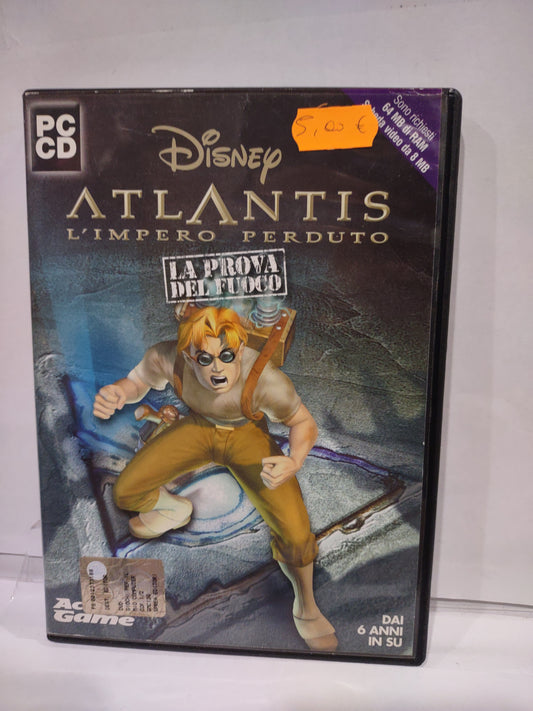 Gioco pc computer Disney Atlantis l'impero perduto la prova del fuoco
