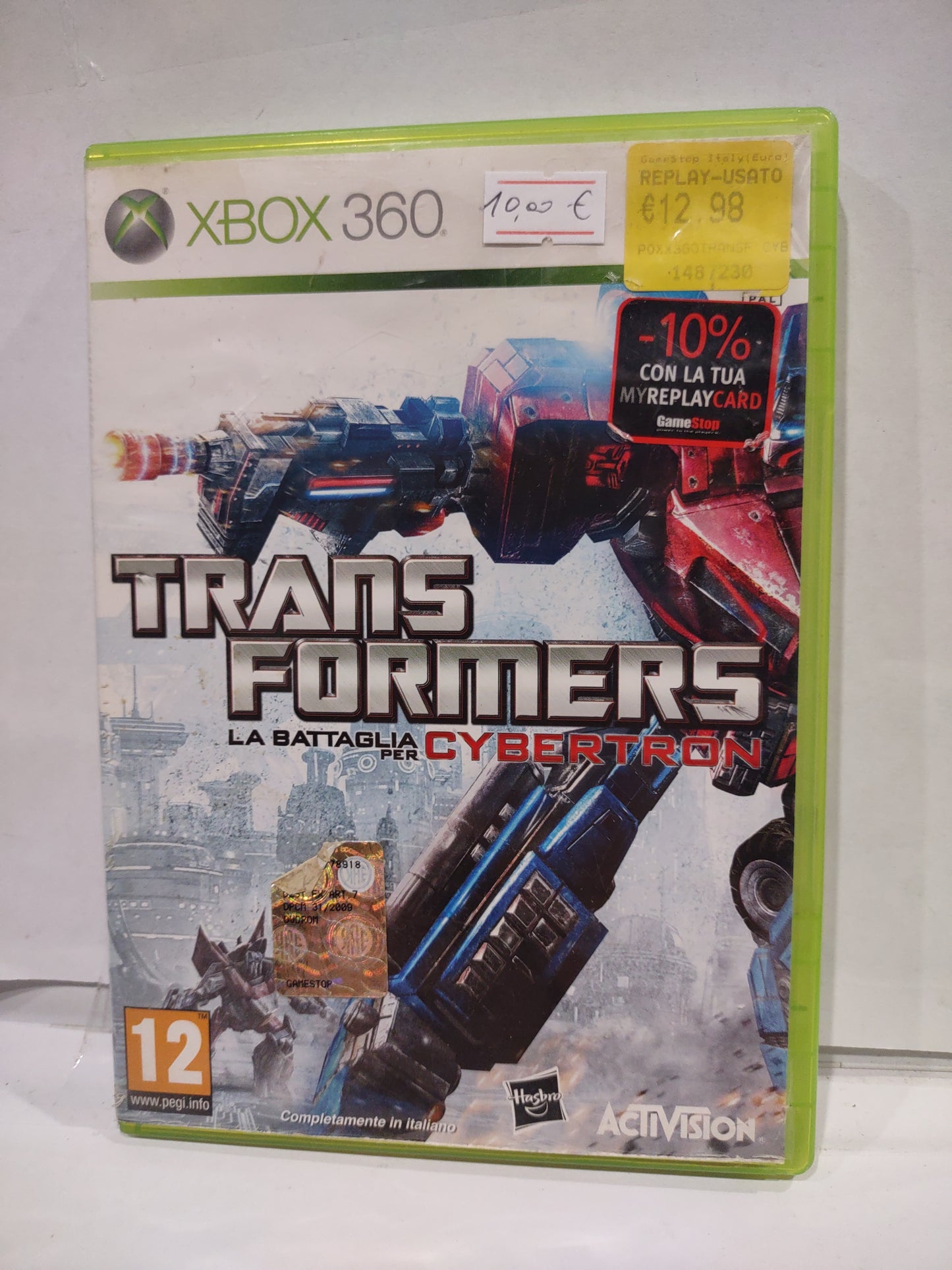 Gioco Xbox 360 Transformers La battaglia per Cybertron