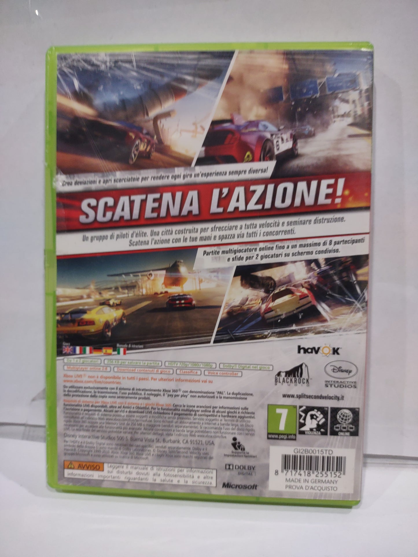 Gioco Xbox 360 split/second velocity