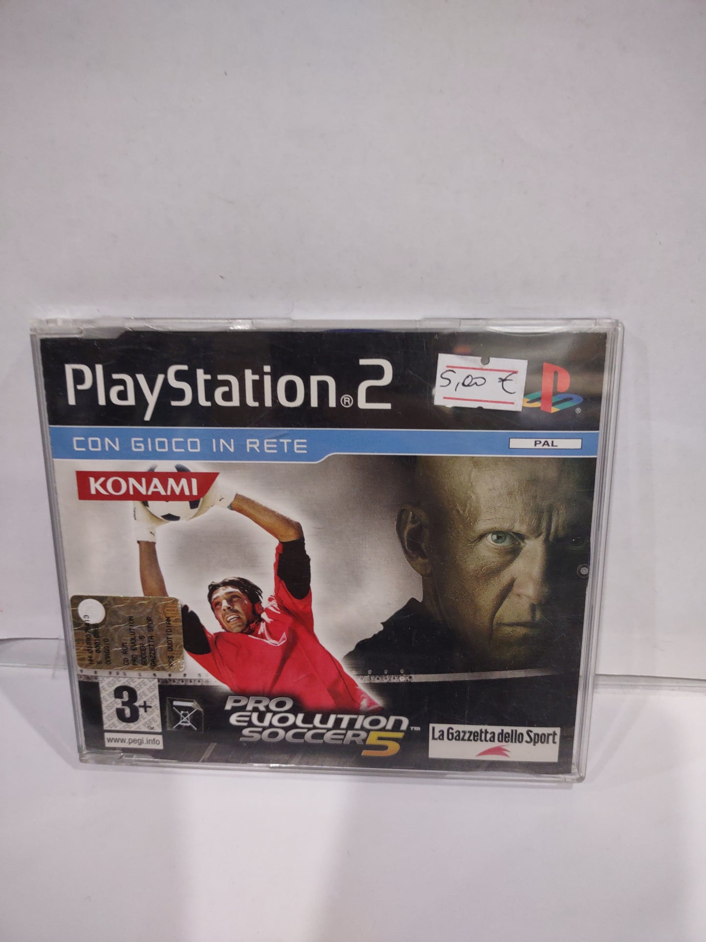 Gioco copia promozionale PlayStation PS2 Pro Evolution soccer 5 PES