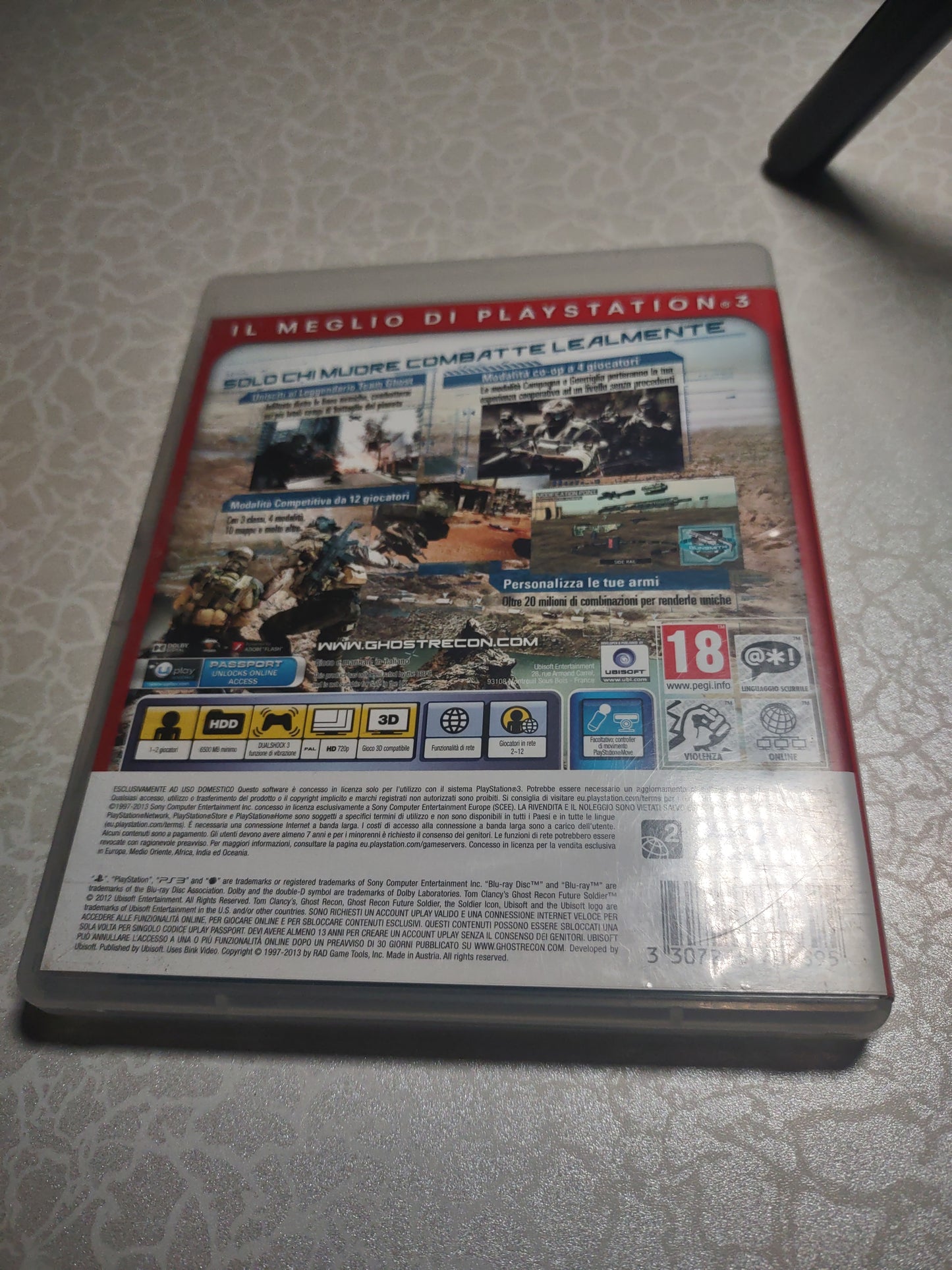 Gioco PlayStation ps3 Tom clancy's Ghost recon future soldier