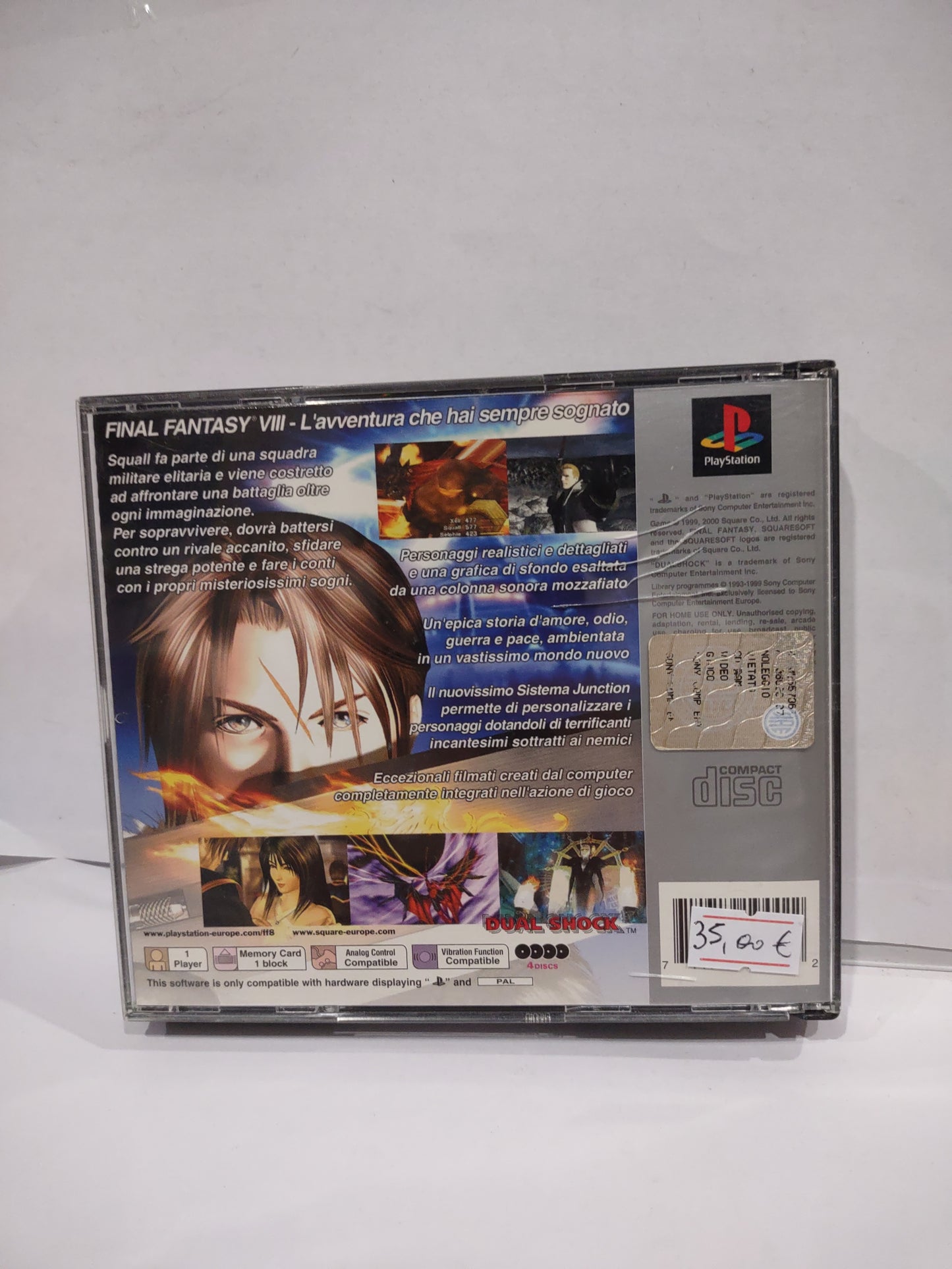 Gioco PlayStation PS1 Platinum final Fantasy VIII