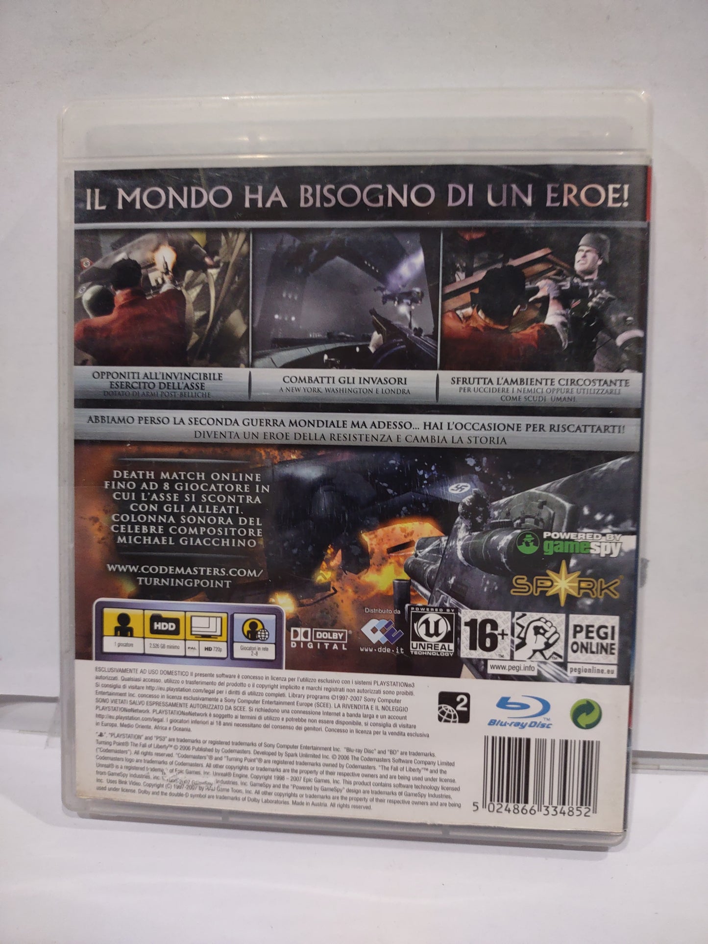 Gioco PlayStation PS3 tuning point Fall of liberty