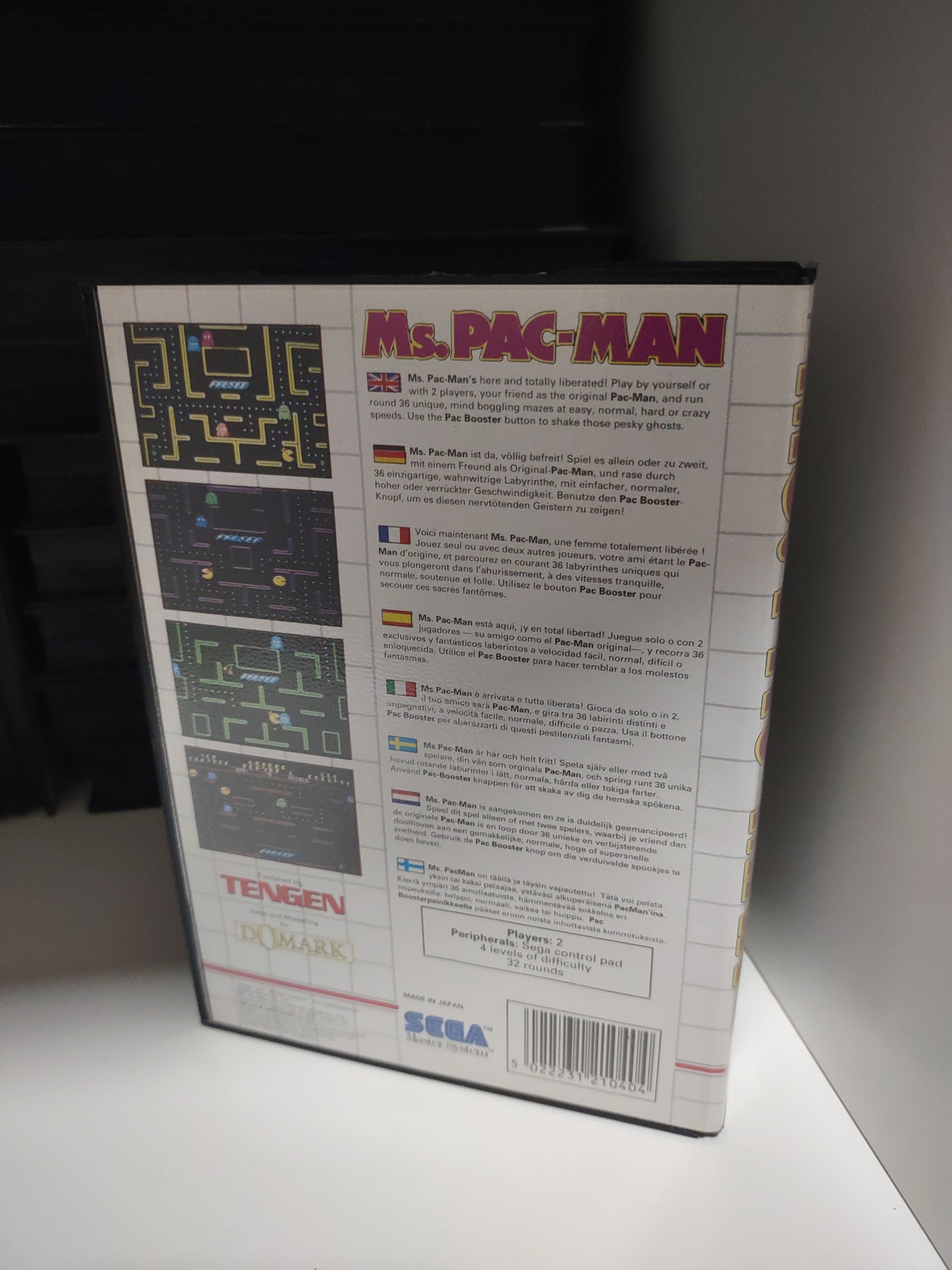 Gioco sega master system MS. Pac-man