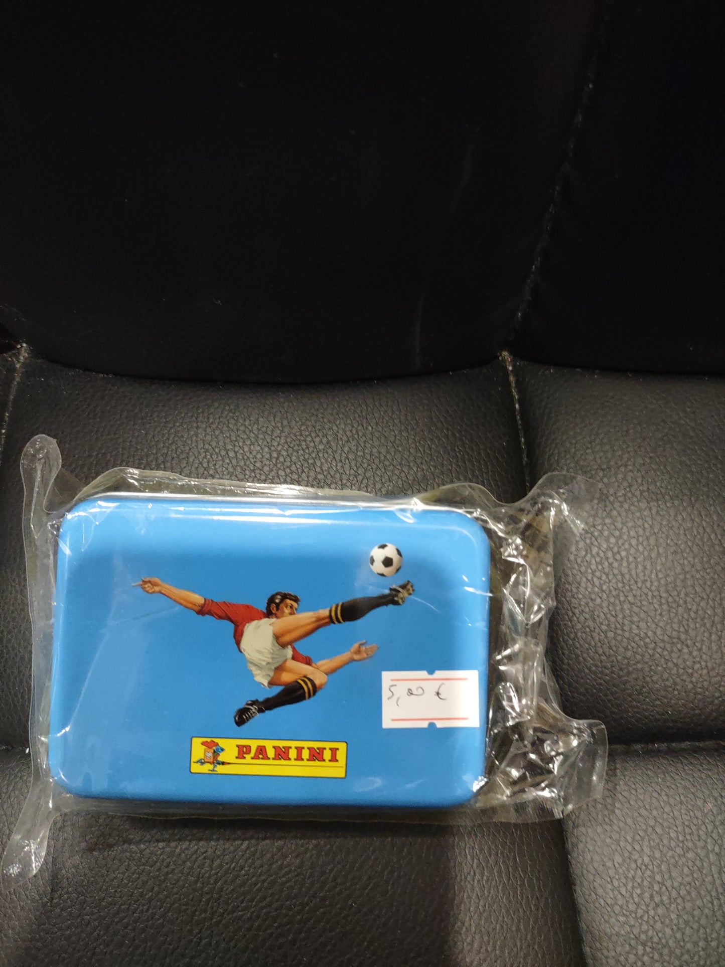 Scatola latta tin box panini calciatori sigillata