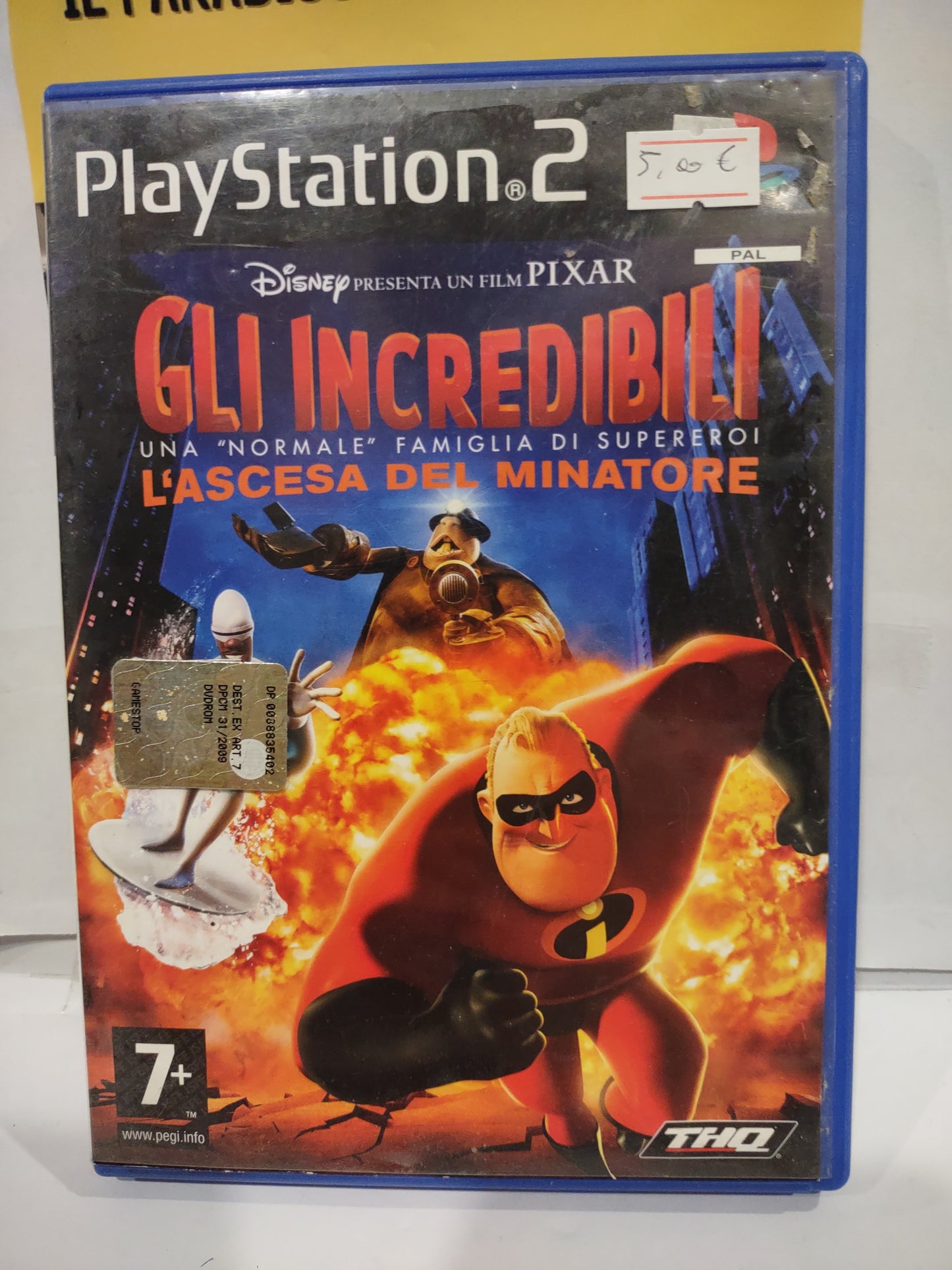 Gioco PlayStation PS2 Disney gli incredibili l'ascesa del minatore