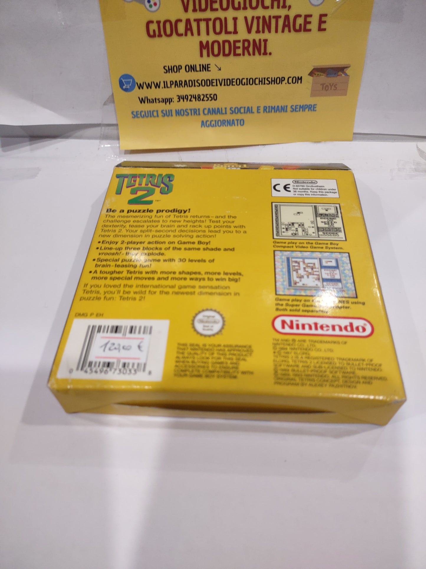 Gioco Nintendo gameboy tetris 2 con istruzioni Ita