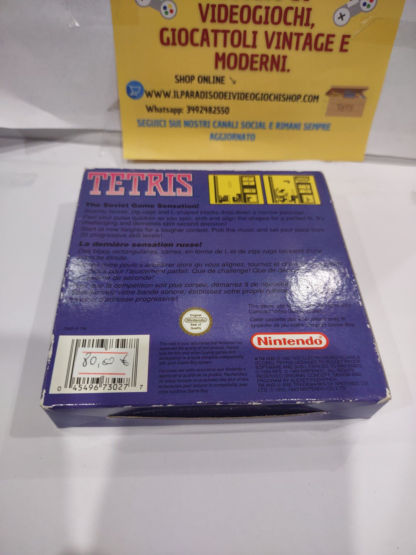 Gioco Nintendo gameboy tetris 1 Eur