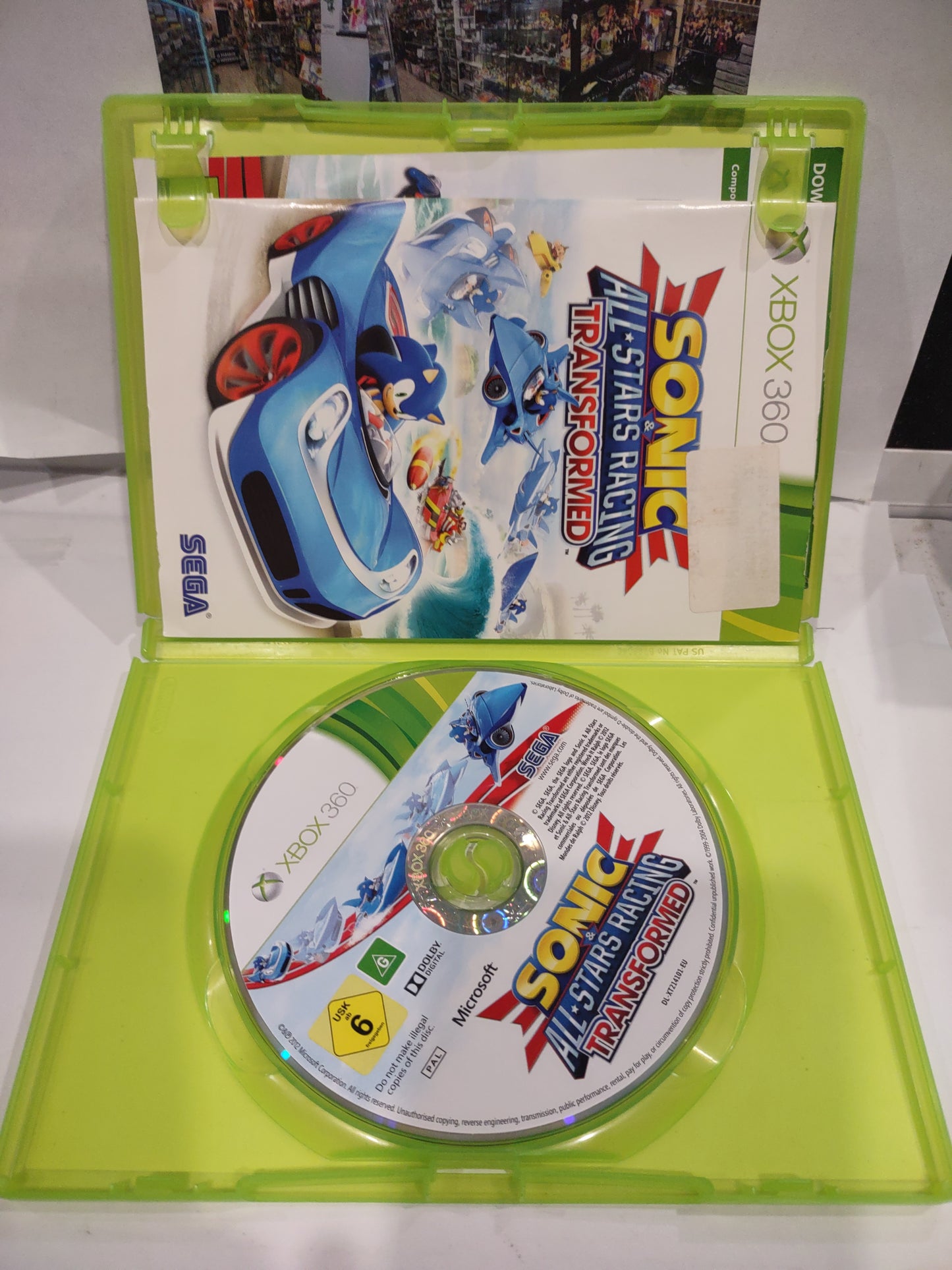 Gioco Xbox 360 edizione limitata Sonic all stars racing transformed