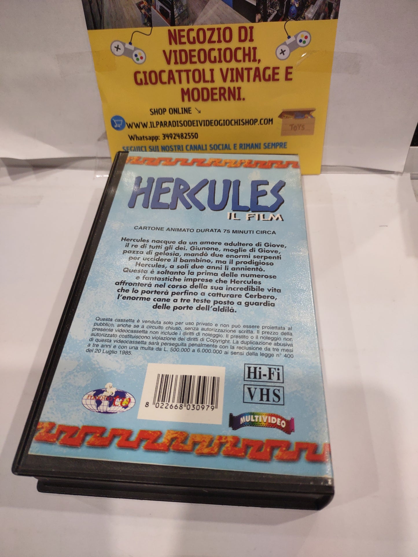 Film VHS raro Hercules italiano 1985