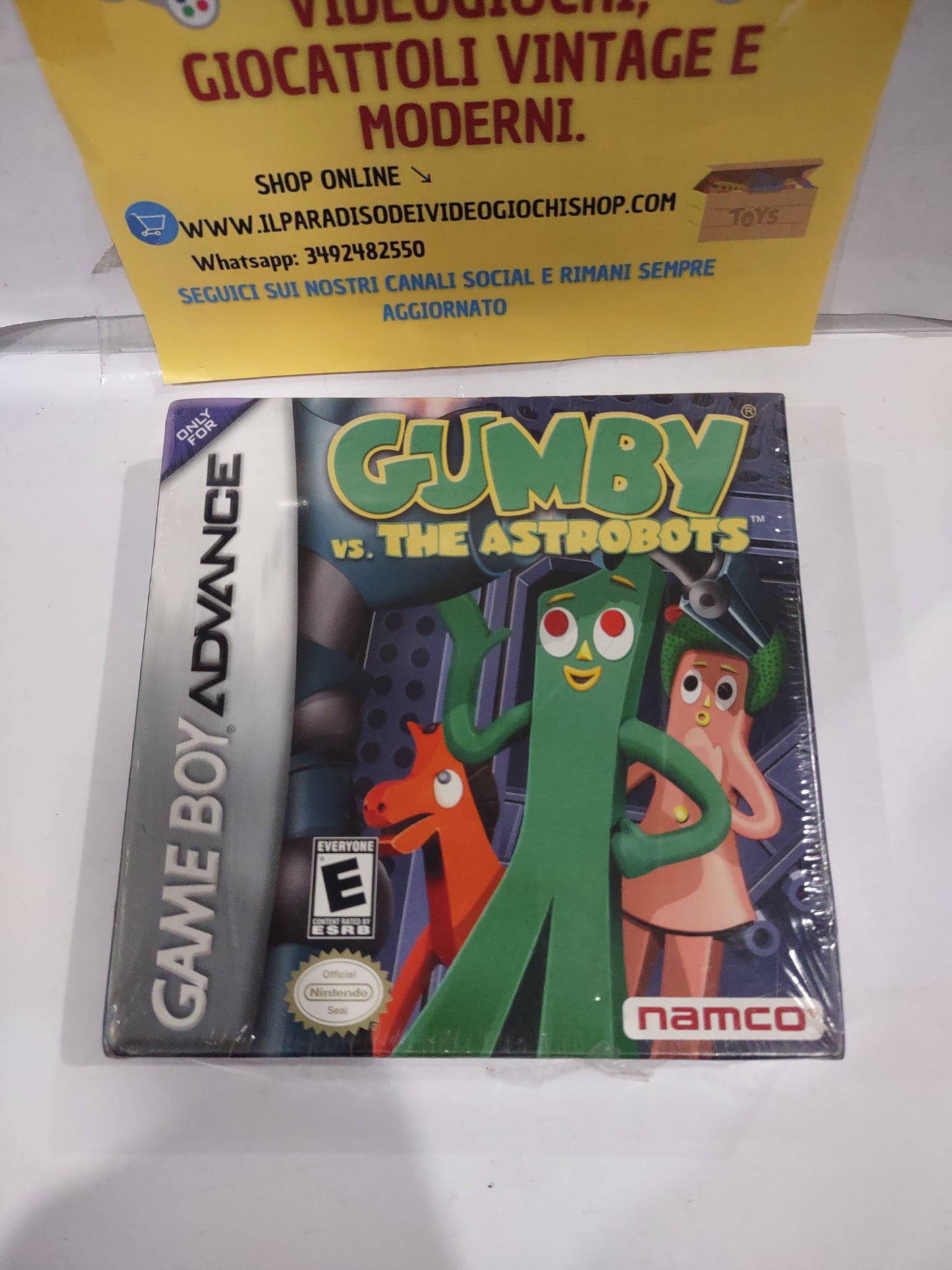 Gioco gba Gameboy Advance gumby vs. The astrobots