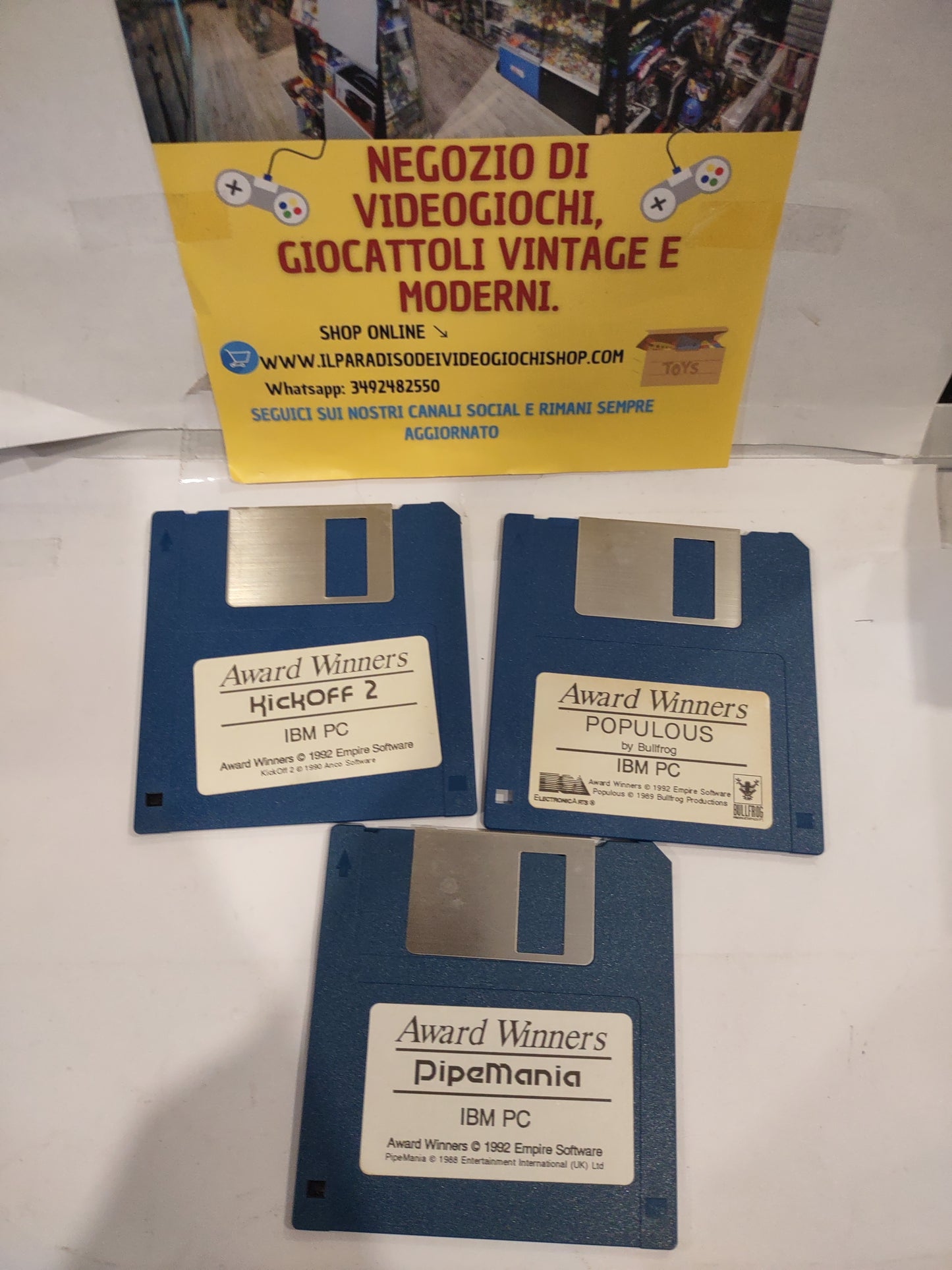 Gioco pc computer Big box award winners definitive games collection IBM PC floppy disk