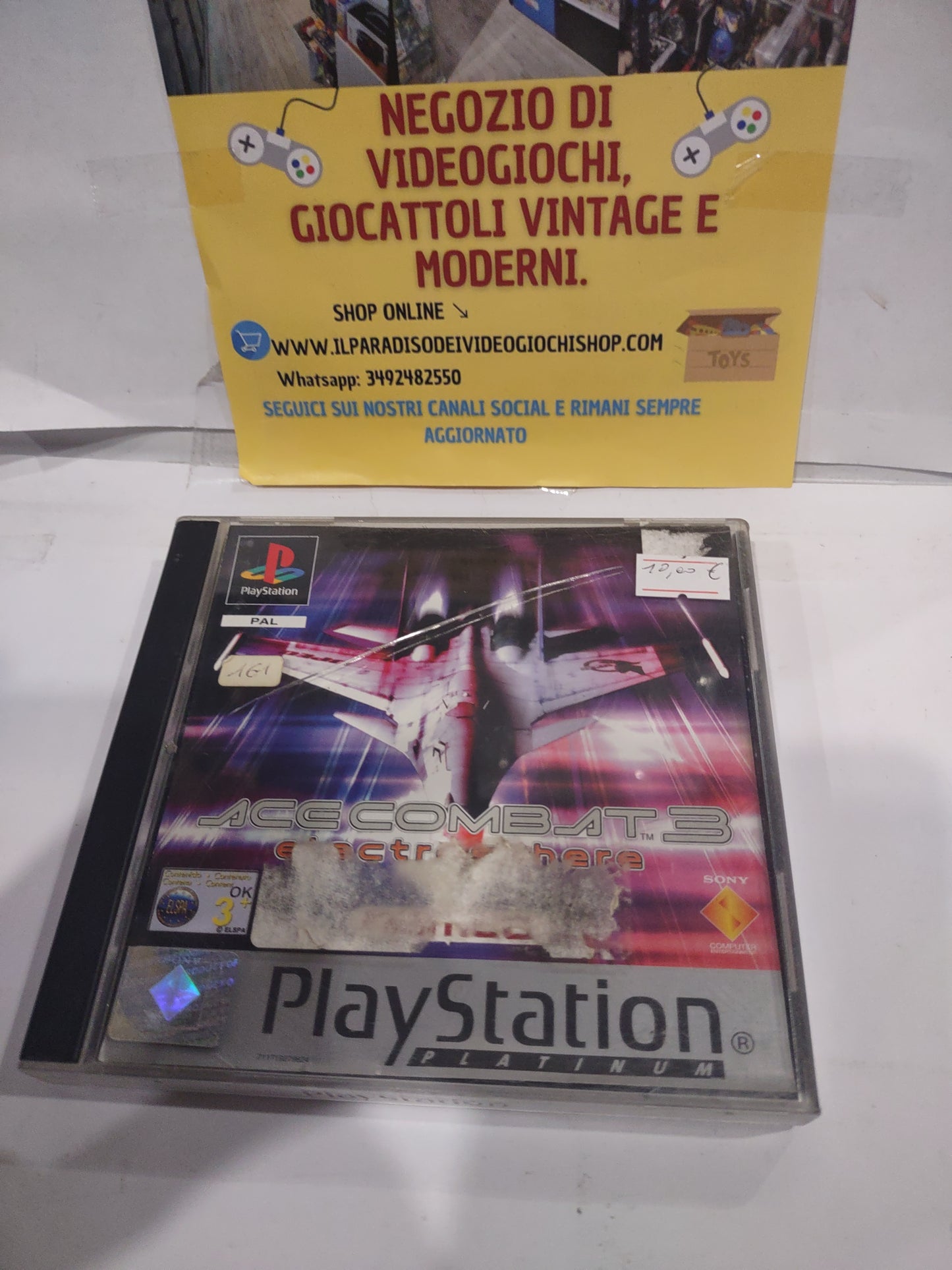 Gioco PlayStation PS1 acecombat 3 Platinum