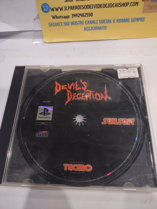 Gioco PlayStation PS1 devil's deception disco raro