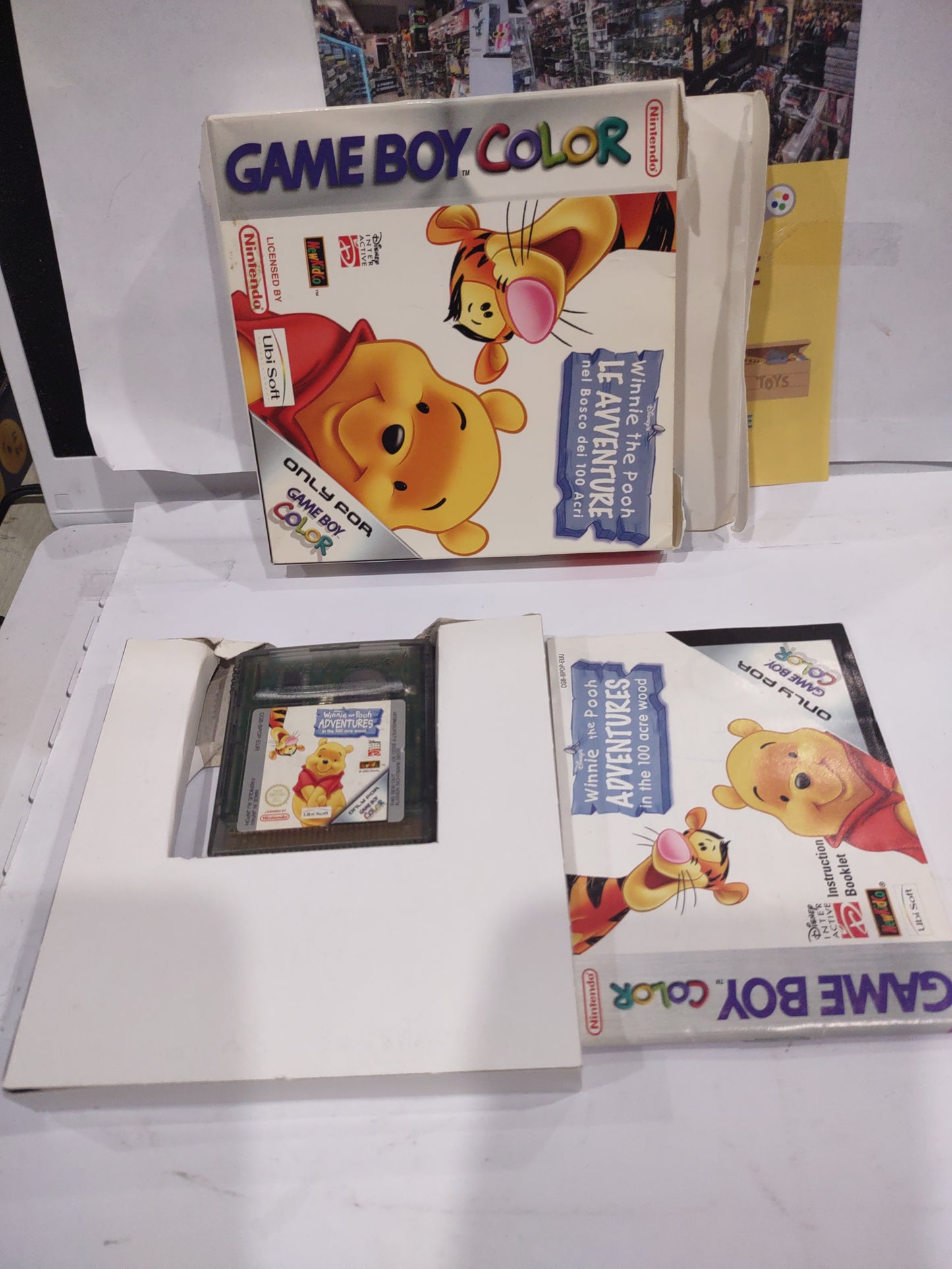 Gioco Gameboy color Winnie the Pooh le avventure nel bosco dei 100 acri