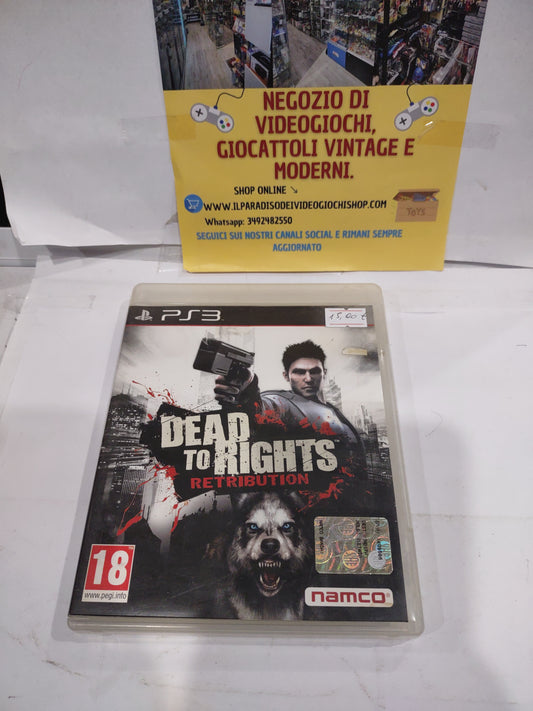 Gioco PlayStation ps3 dead to rights retribution PAL