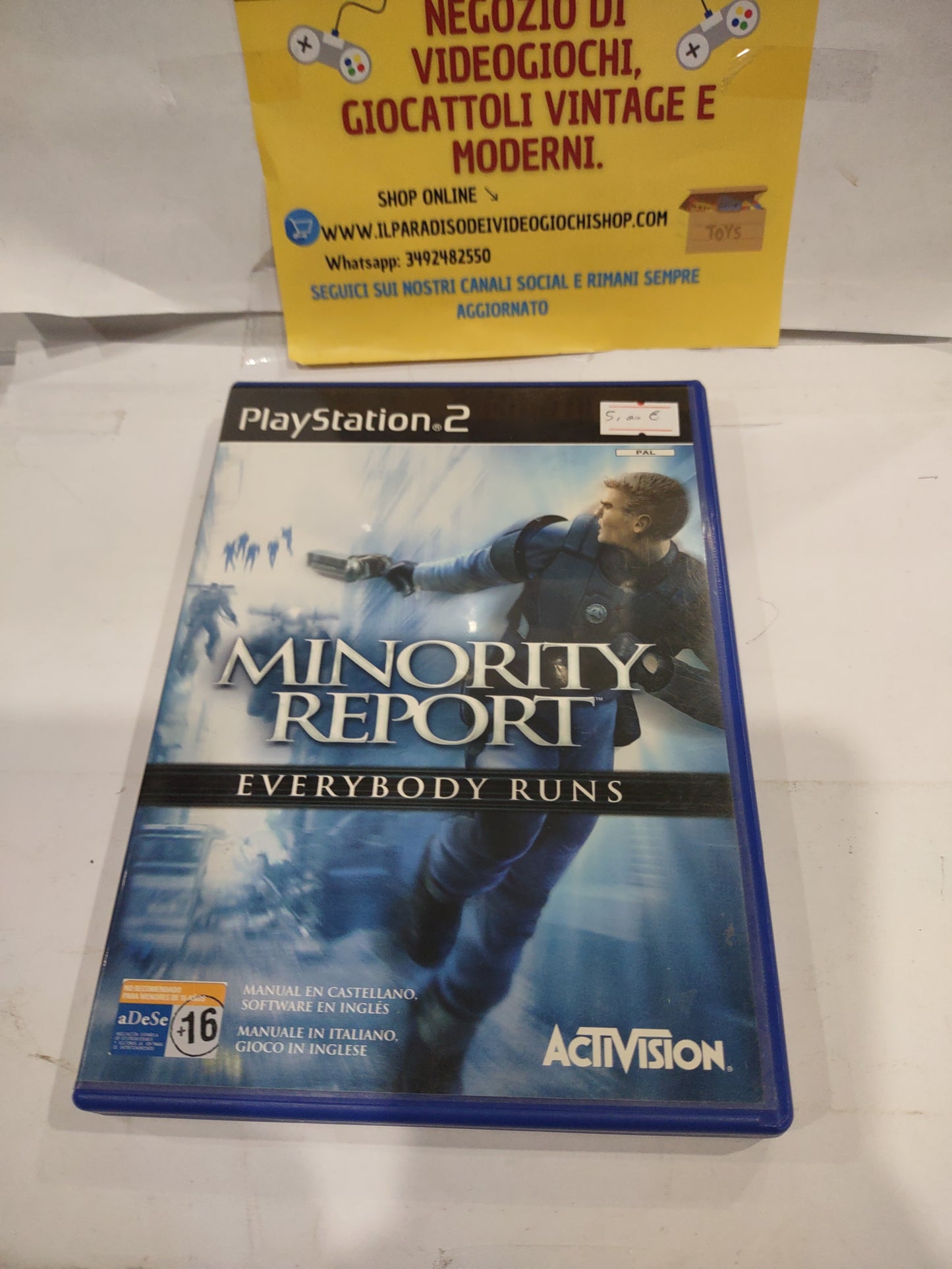 Gioco PlayStation PS2 minority report everybody runs