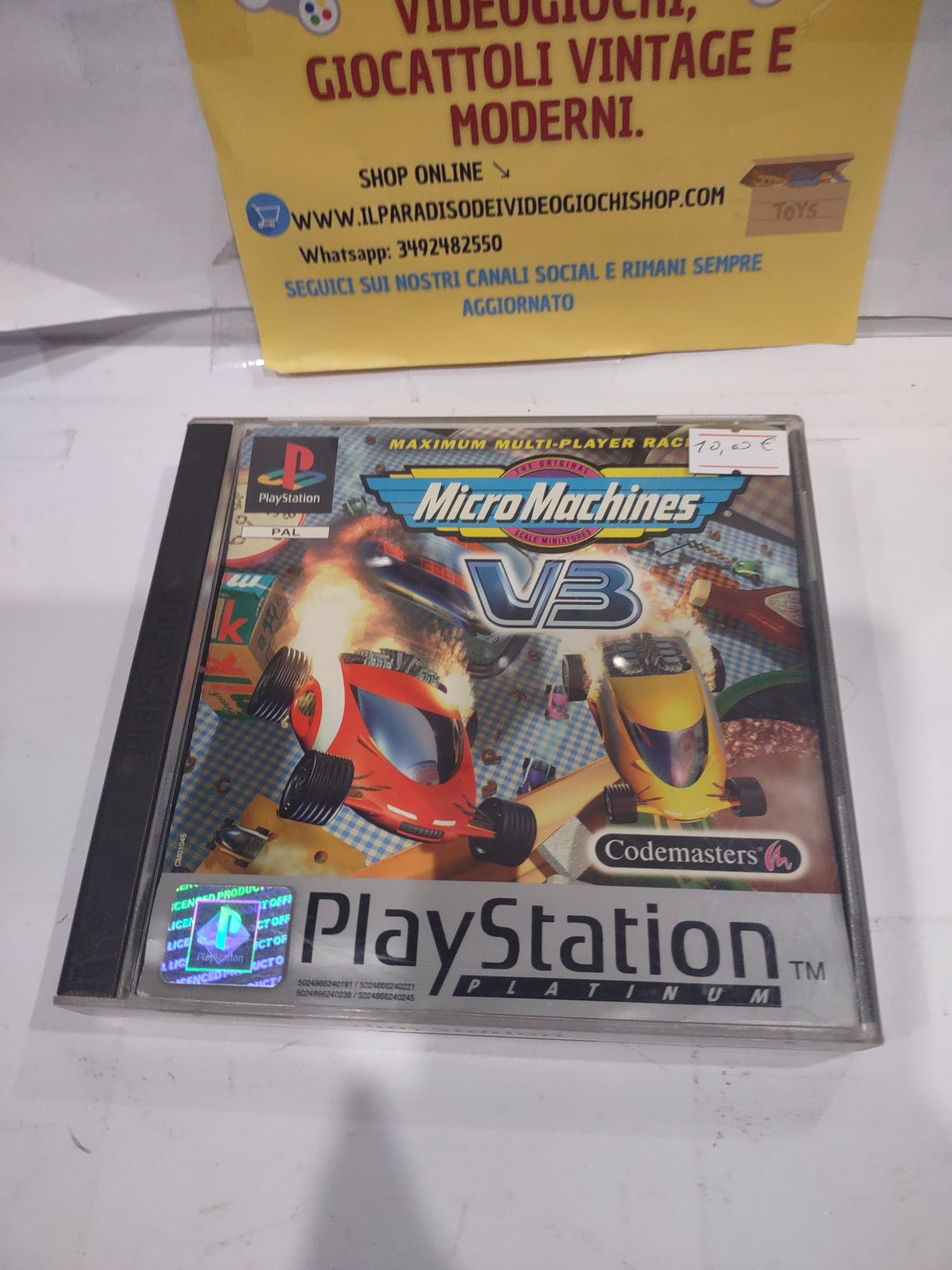 Gioco PlayStation PS1 Platinum micro machines v3