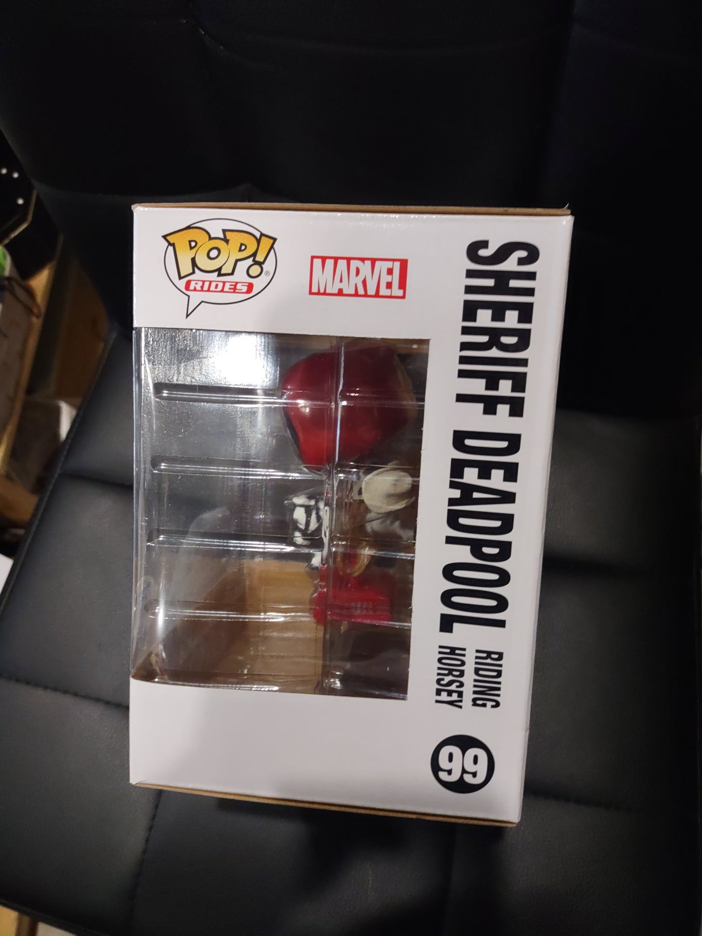 Pop funko rides 99 sheriff Deadpool riding horsey Limited edition marvel