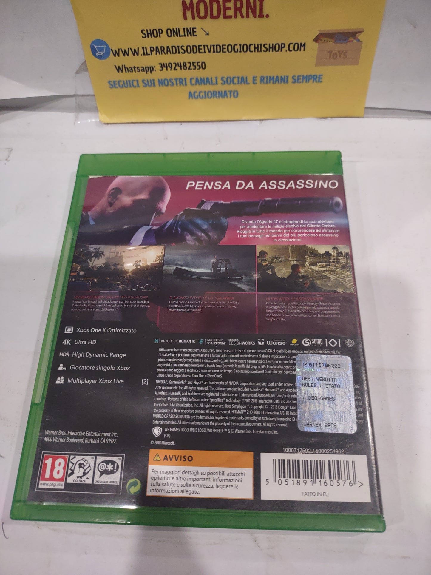 Gioco Xbox One hitman 2