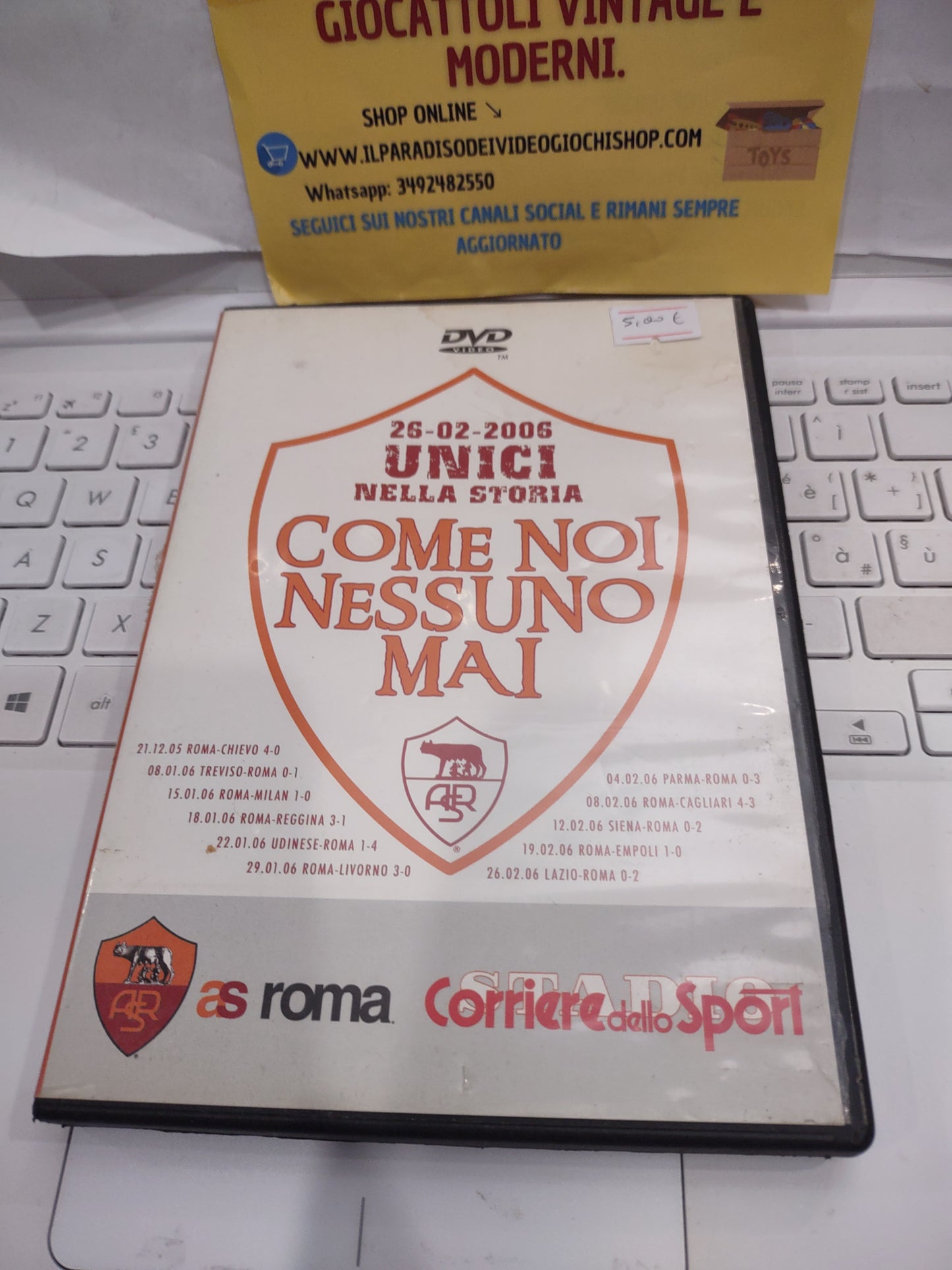 DVD AS Roma come noi nessuno mai unici nella storia 26/2/2006