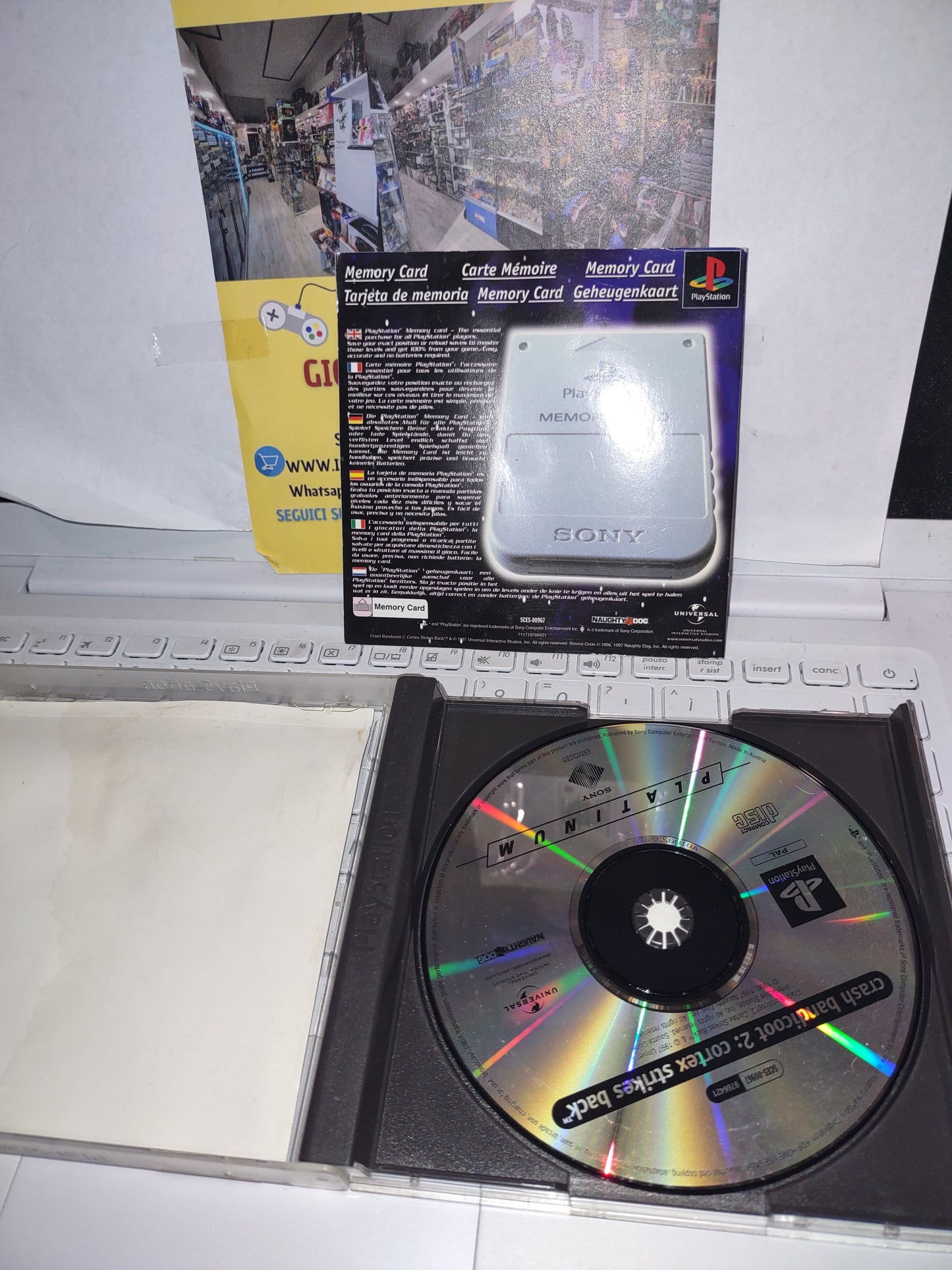 Gioco PlayStation PS1 crash Bandicoot 2