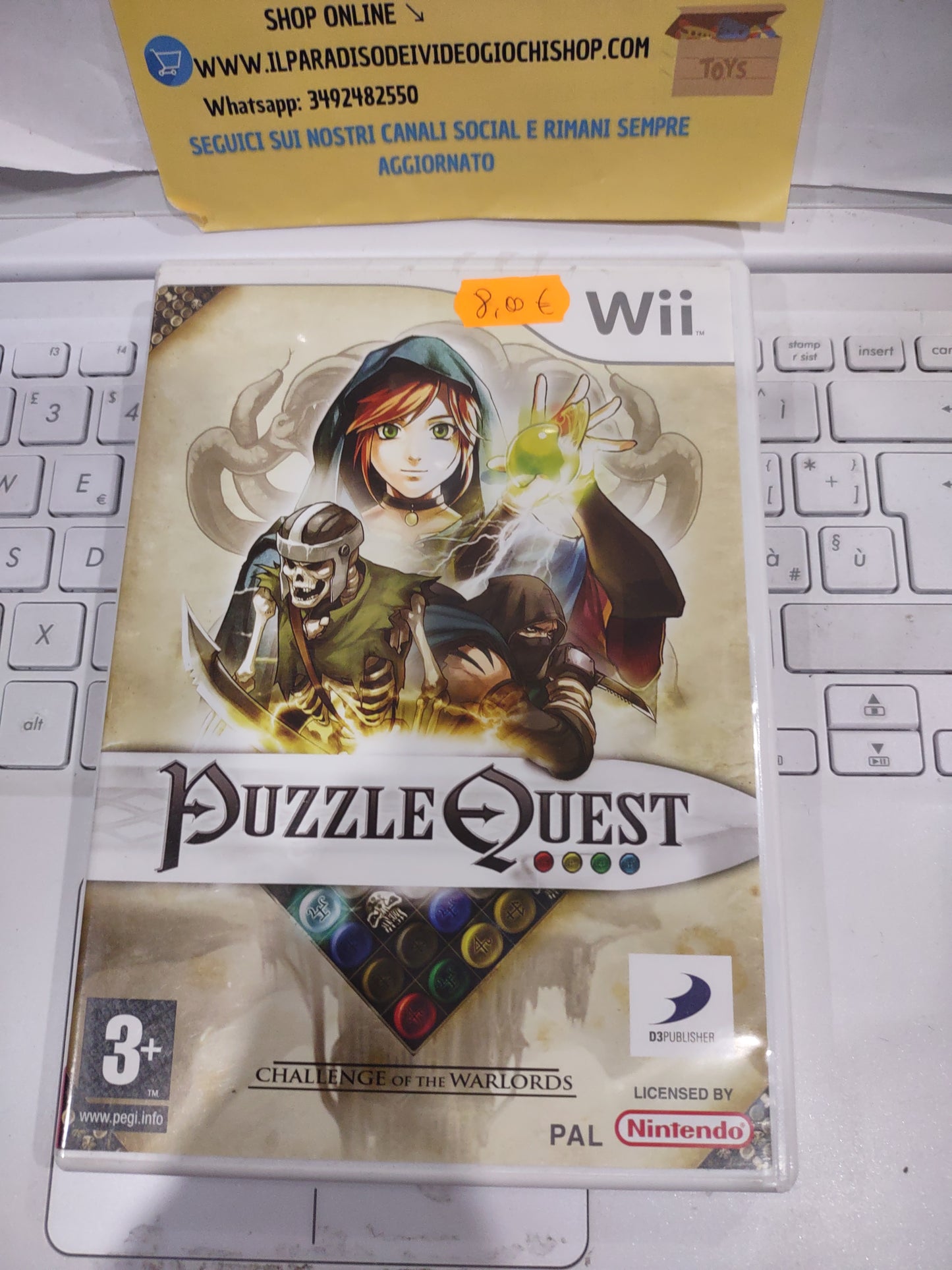 Gioco Nintendo Wii puzzle Quest PAL