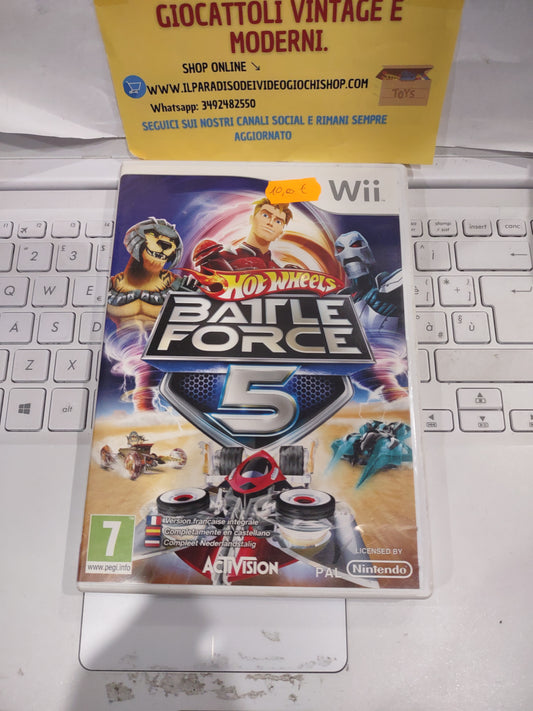 Gioco Nintendo Wii hot wheels Battle Force 5