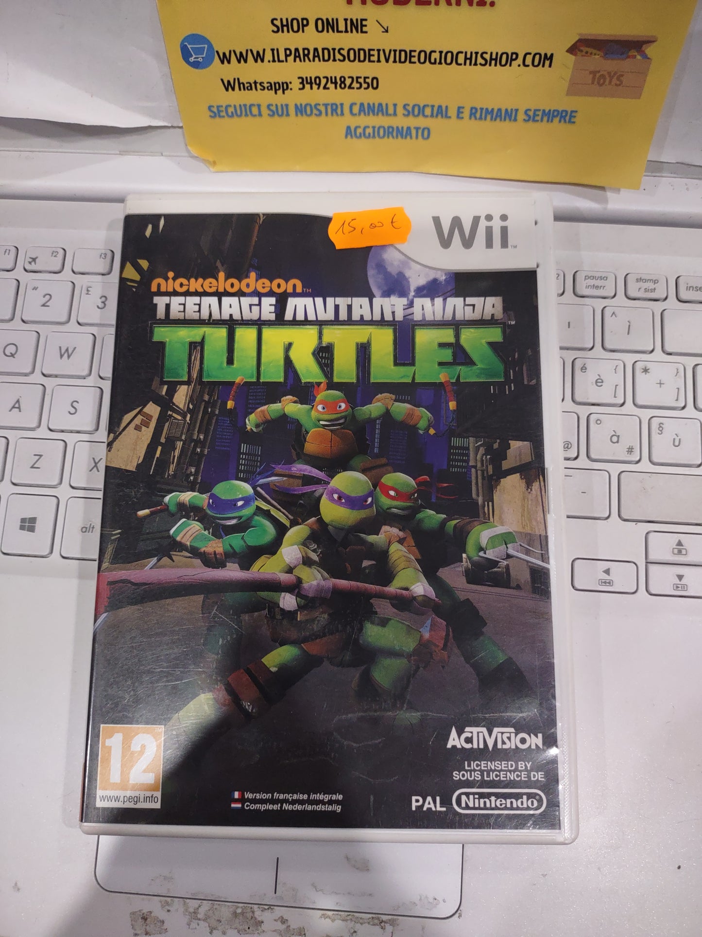 Gioco Nintendo Wii teenage mutant ninja turtles