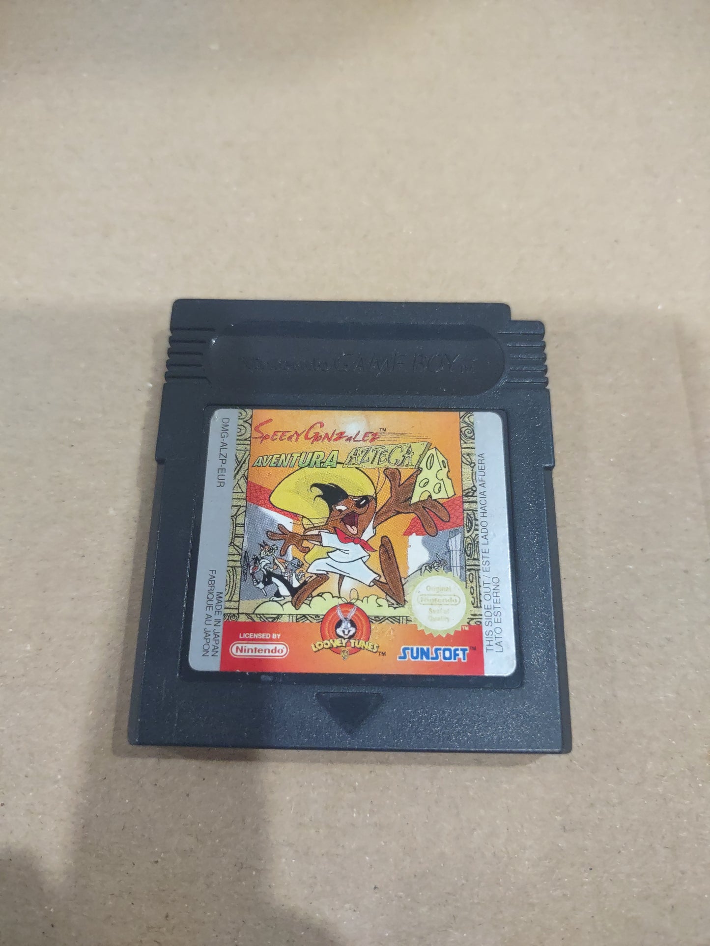 Gioco Nintendo game boy color Speedy Gonzalez avventura azteca